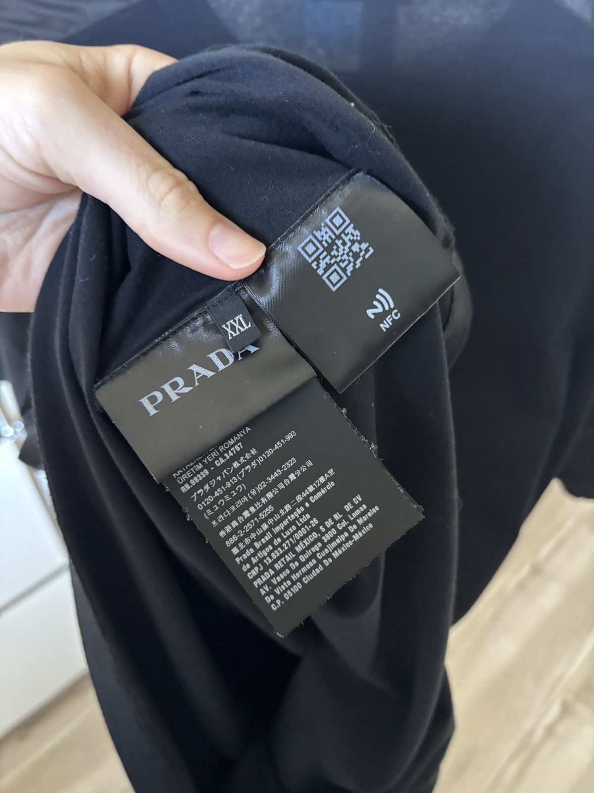 Prada PRADA | NYLON POCKET LOGO TEE Size US XXL / EU 58 / 5 - 7 Thumbnail