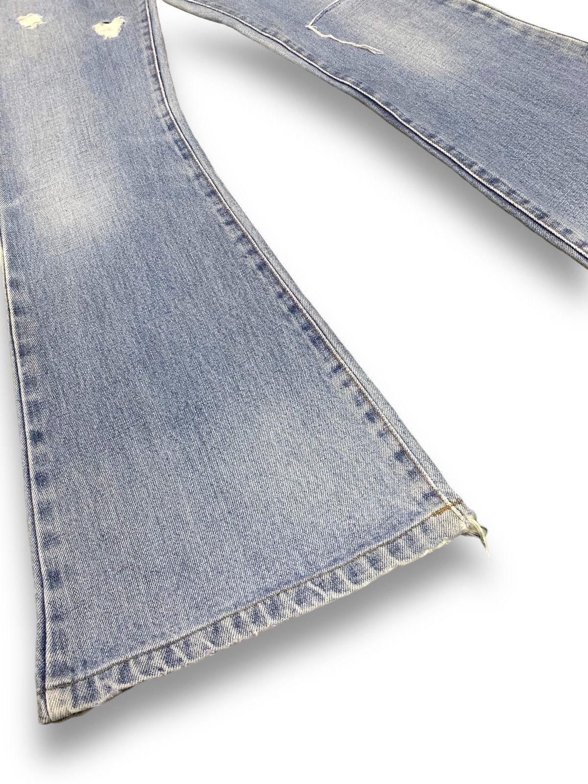 Edwin Vintage Edwin XJeans 400 Flared Bell Bottom Distressed Jeans Size US 28 / EU 44 - 10 Thumbnail