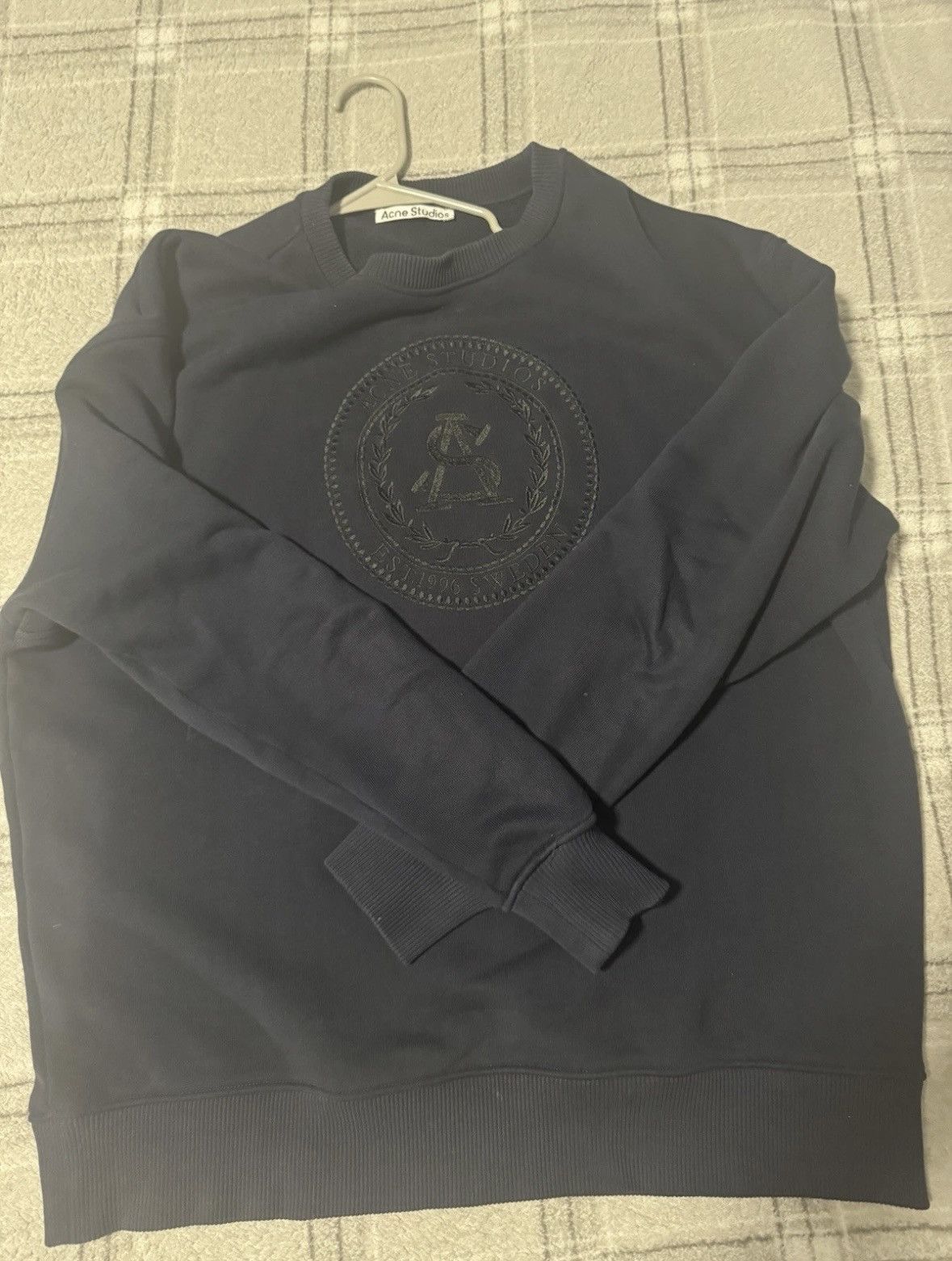 Acne Studios Acne Studios Embroidered Sweatshirt Size US L / EU 52-54 / 3 - 3 Thumbnail