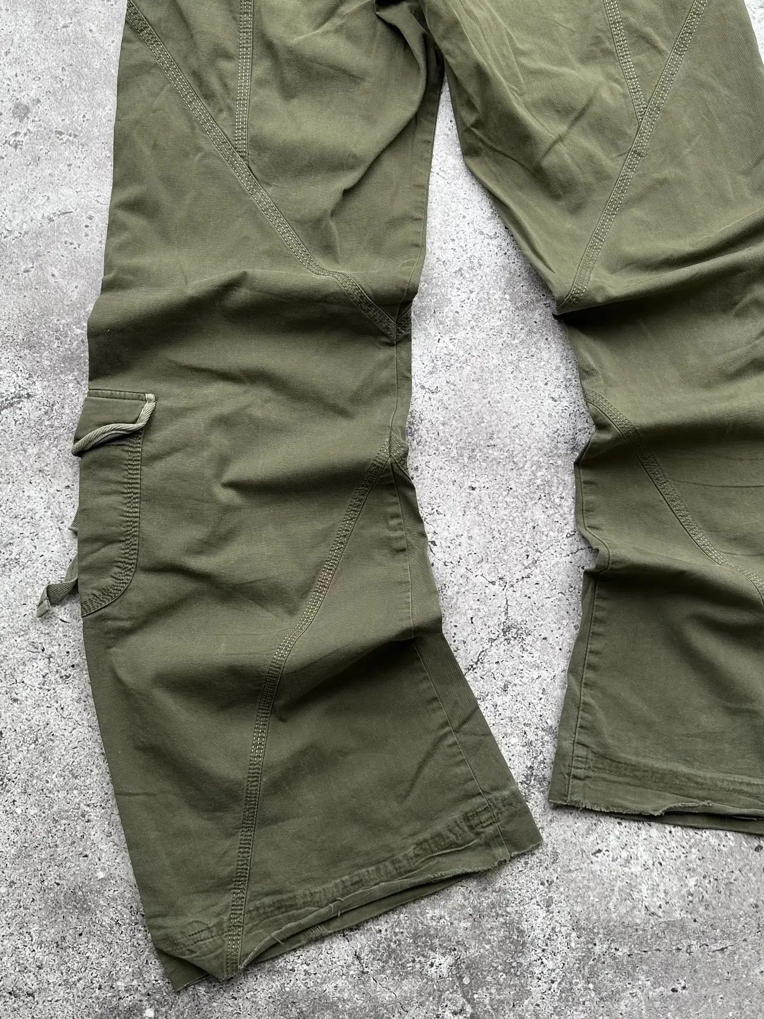 Vintage Vintage Flare Cargo Bondage Pants C353(V618) Size 25" / US 0 / IT 36 - 8 Thumbnail
