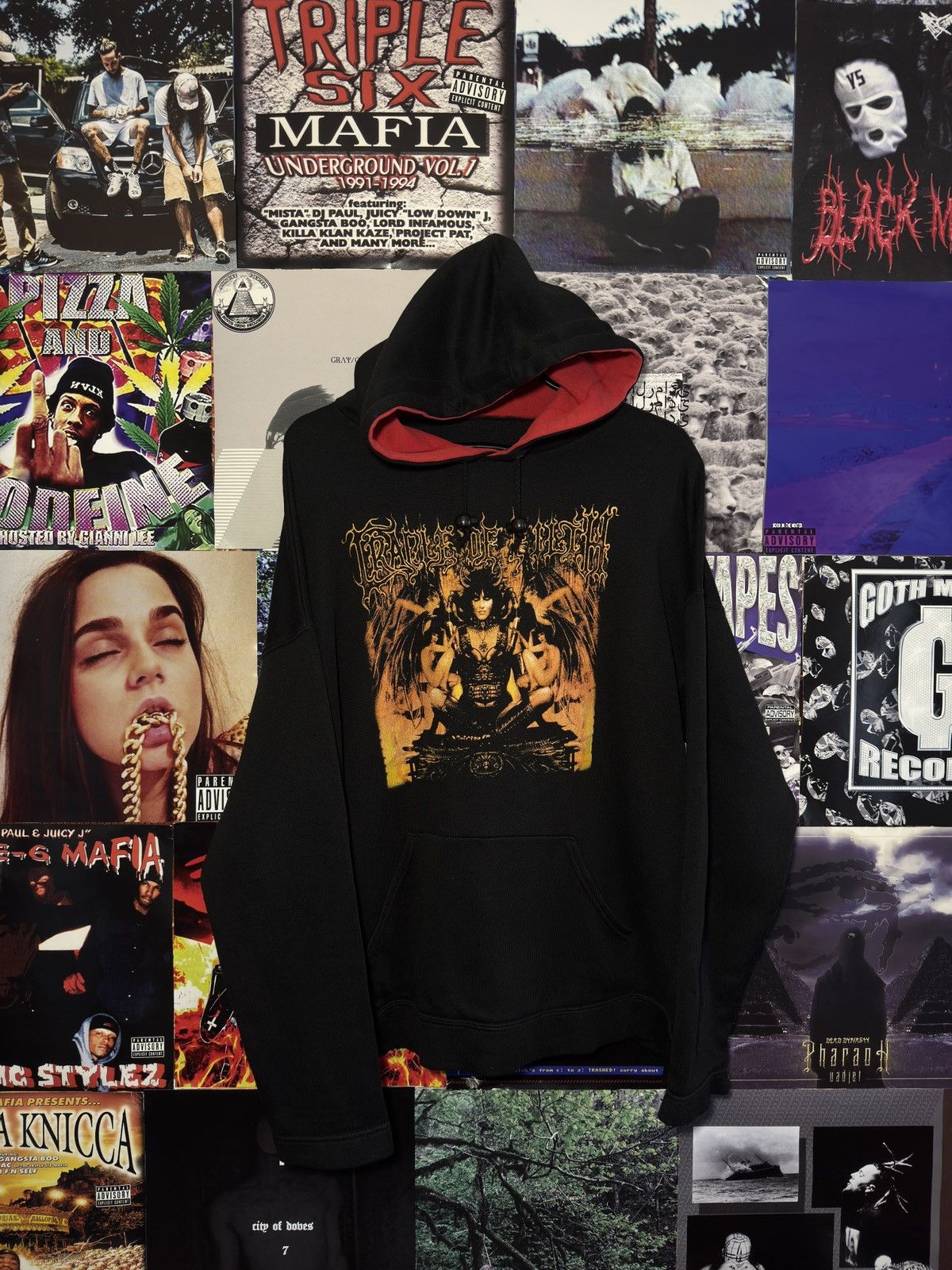 Band Tees Vintage Cradle Of Filth Hoodie Size US XL / EU 56 / 4 - 1 Thumbnail