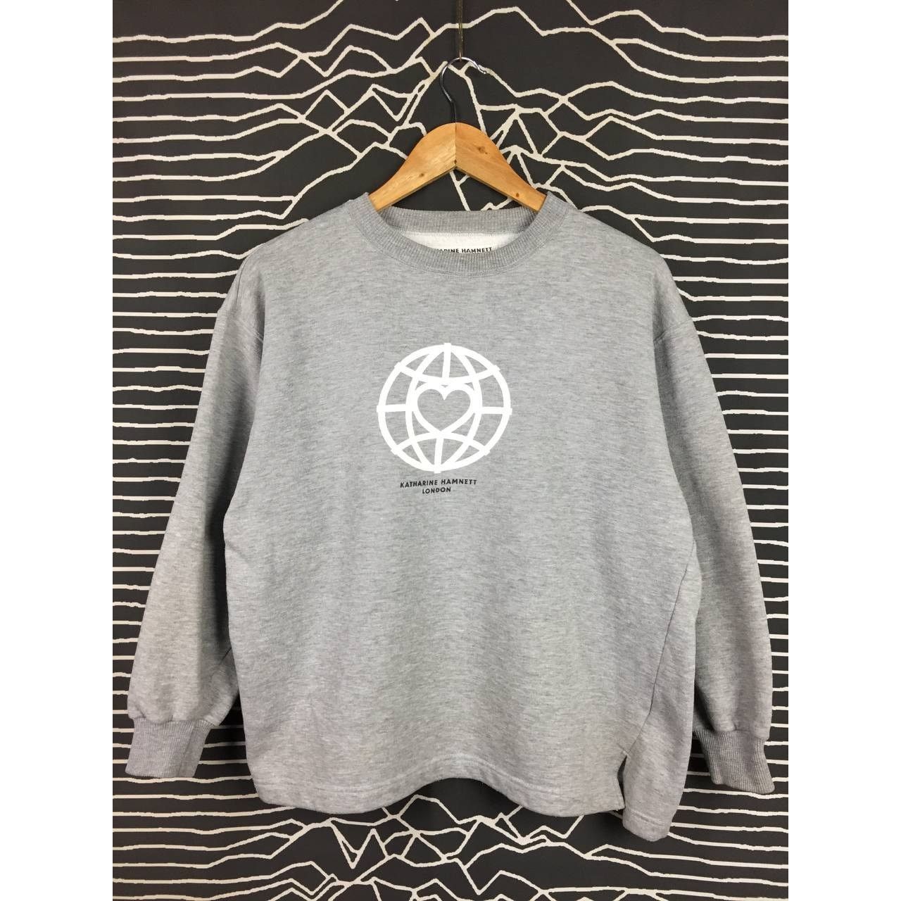 Vtg Katharine Hamnett London Spell Out Logo Sweatshirt