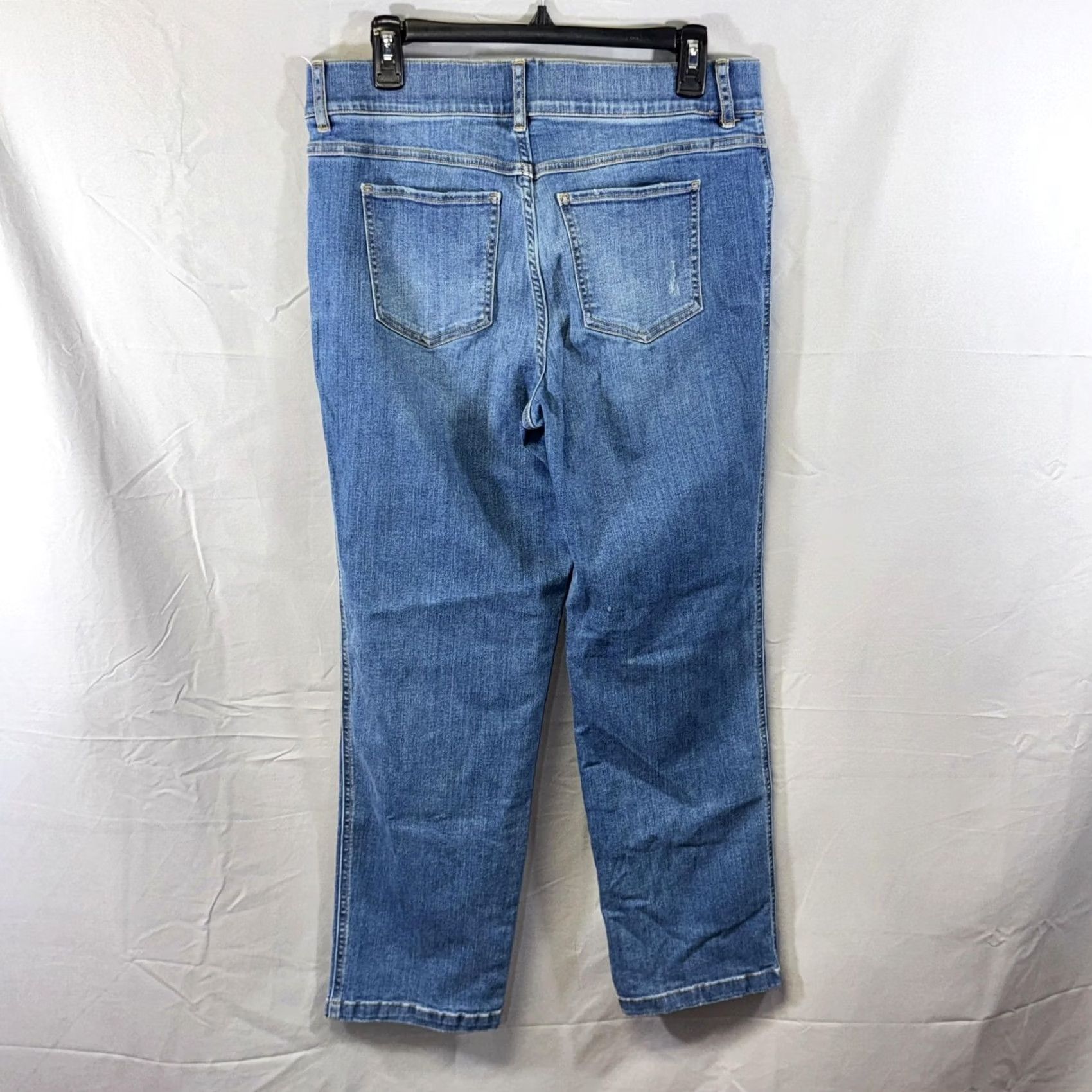 Spanx Spanx Jeans Womens XL Blue Denim 37x30 Stretch High Rise Slimming Pants Jegging Size 40" / US 18 - 2 Thumbnail