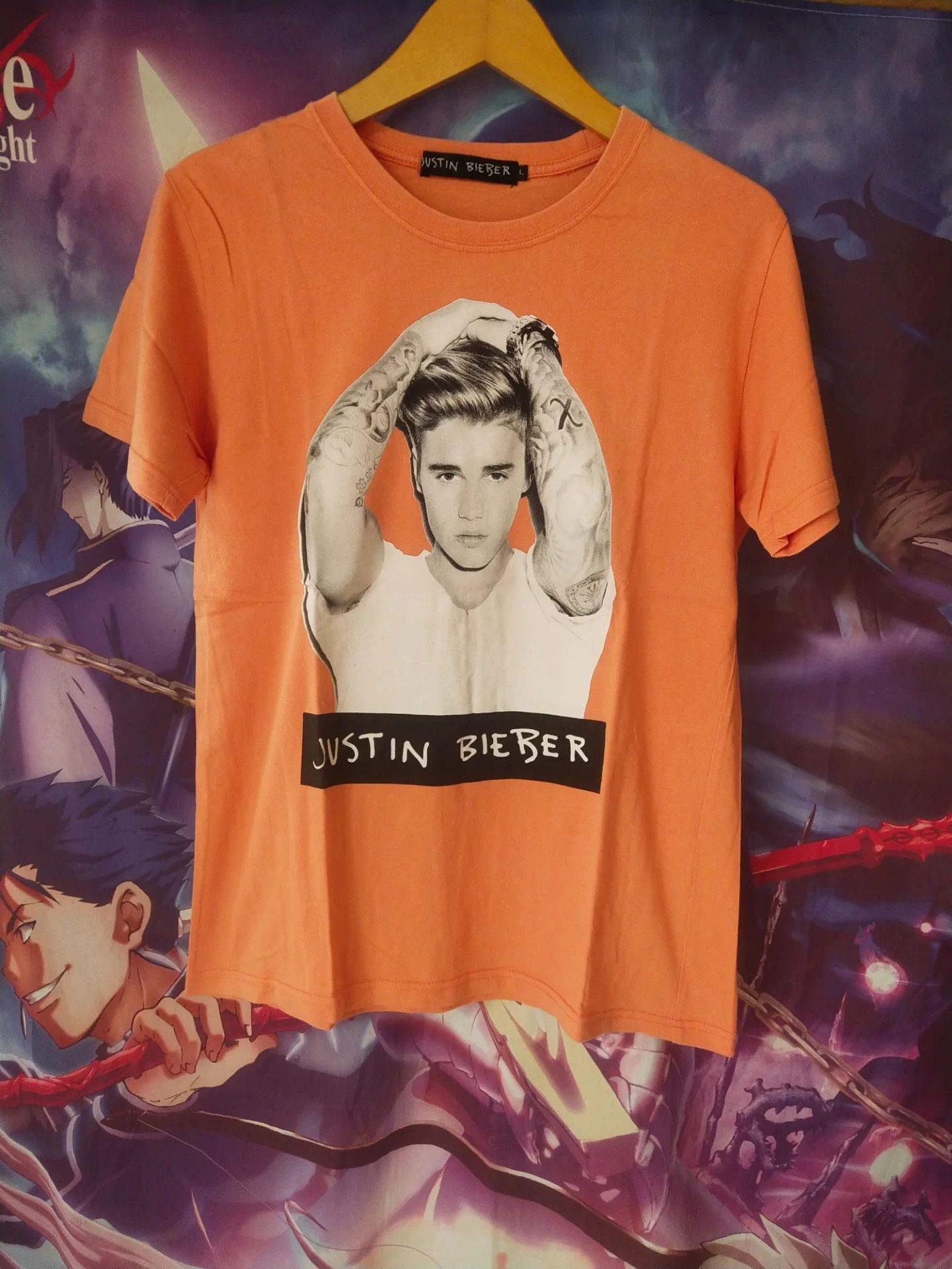 Justin Bieber Justin Bieber Photo Big Print Graphic Music Tee Pop Size L / US 10 / IT 46 - 1 Thumbnail