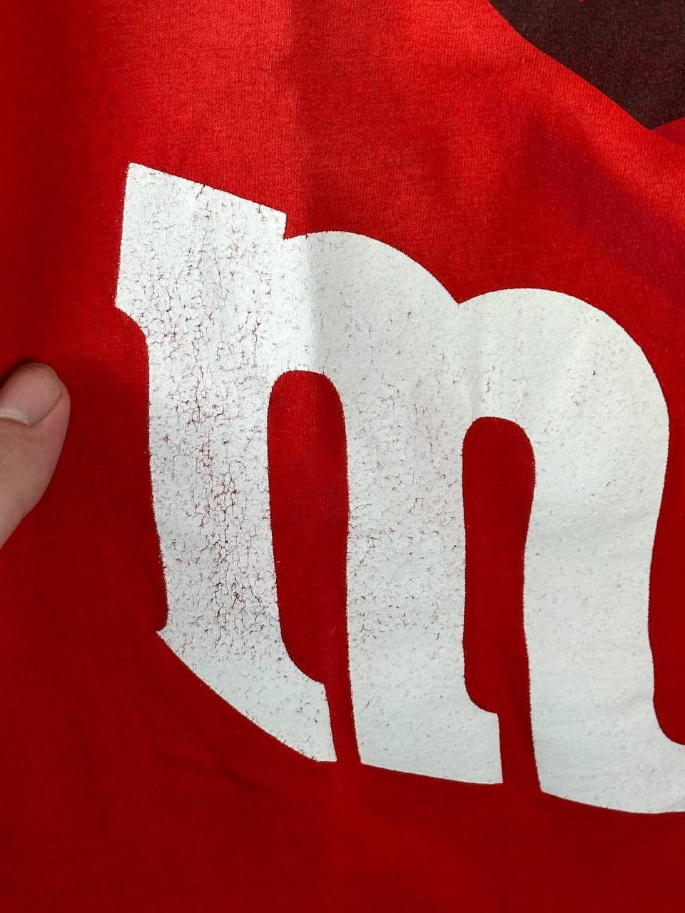 Vintage Vintage M&Ms Big Logo Red Candy Shirt Size US XL / EU 56 / 4 - 8 Thumbnail