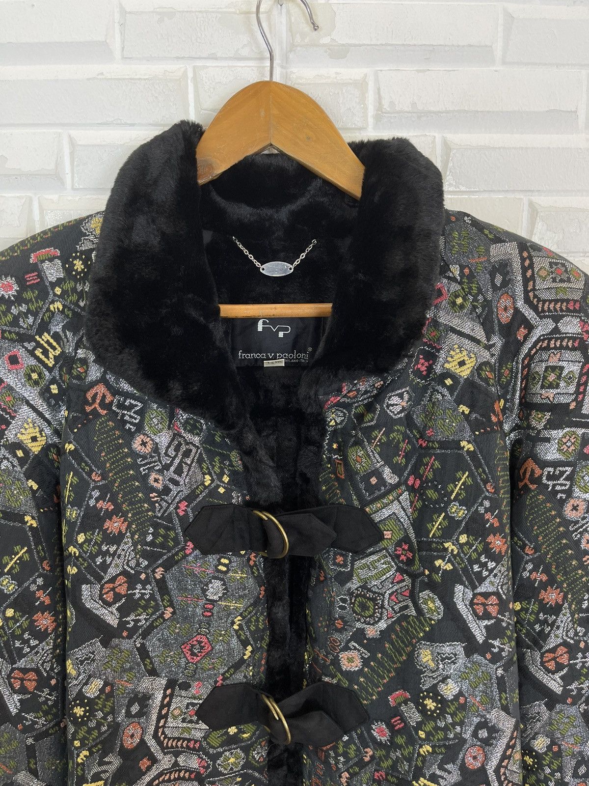 Paoloni RARE Vintage Feanca B Paoloni Elitis Luxury Coat Size L / US 10 / IT 46 - 3 Thumbnail