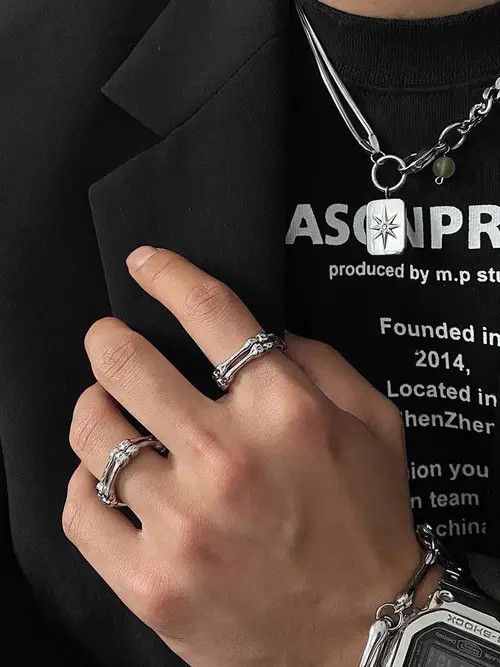 Jewelry Skeleton Bone Ring Size ONE SIZE - 2 Thumbnail