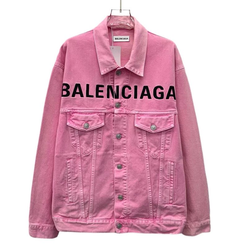 Balenciaga Balenciaga size 34 Pink logo monogrammed embroidered cotto Size US XXS / EU 40 - 1 Thumbnail