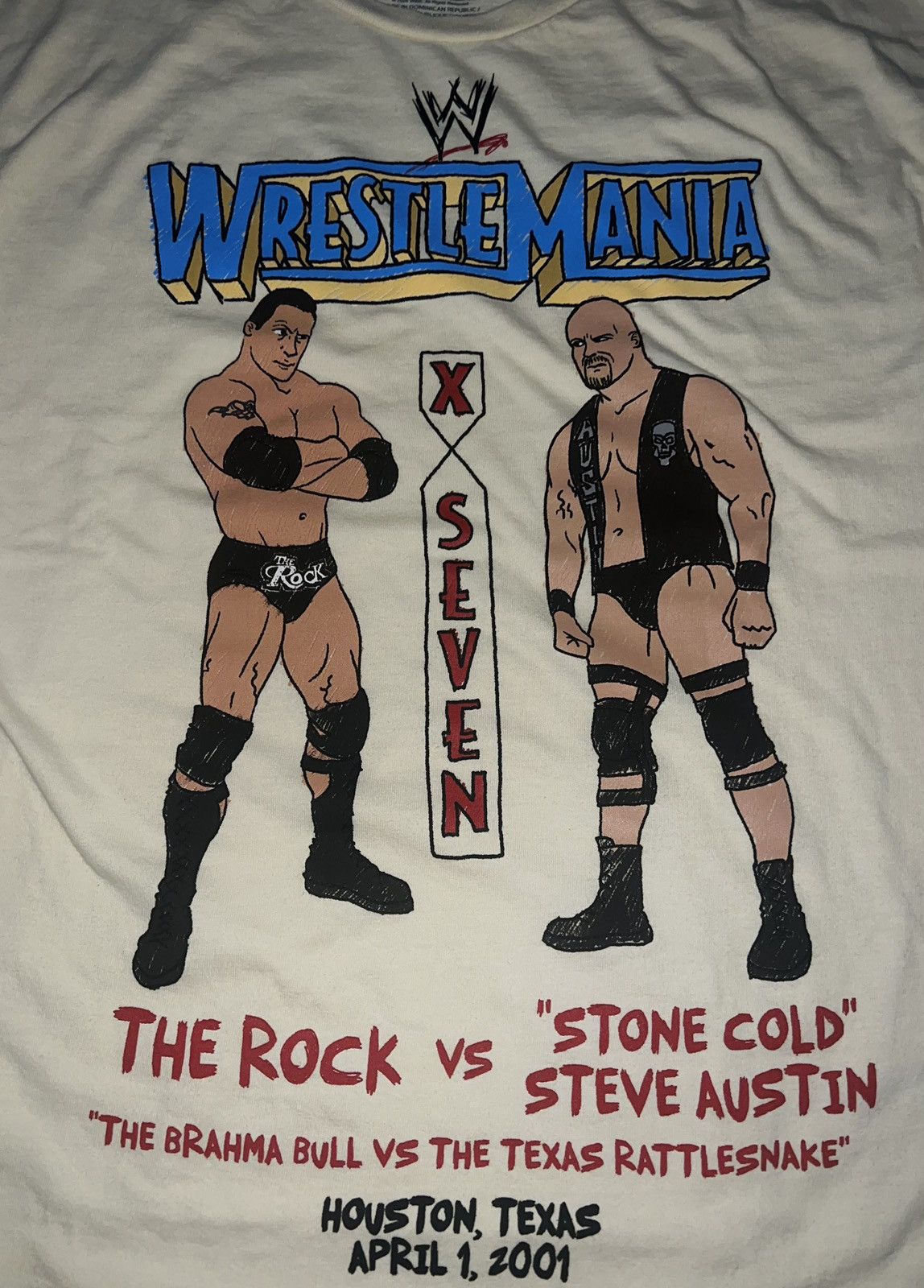 WWE WWE WRESTLEMANIA X SEVEN T-SHIRT Size US L / EU 52-54 / 3 - 10 Thumbnail