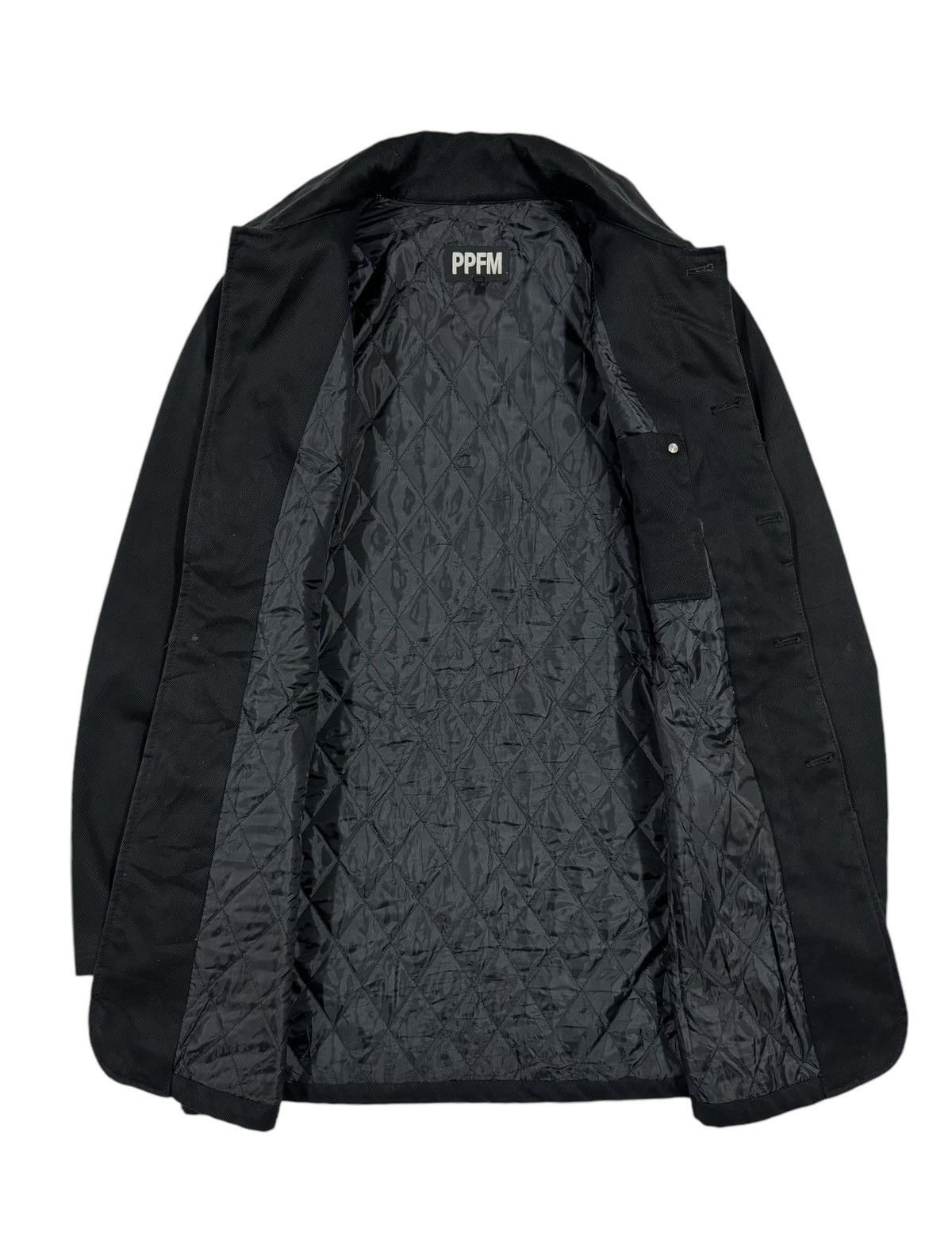 If Six Was Nine × PPFM × Vintage Vtg🔥Ppfm Buttoned Parka Black Jacket Hidden Pocket Size US L / EU 52-54 / 3 - 3 Thumbnail