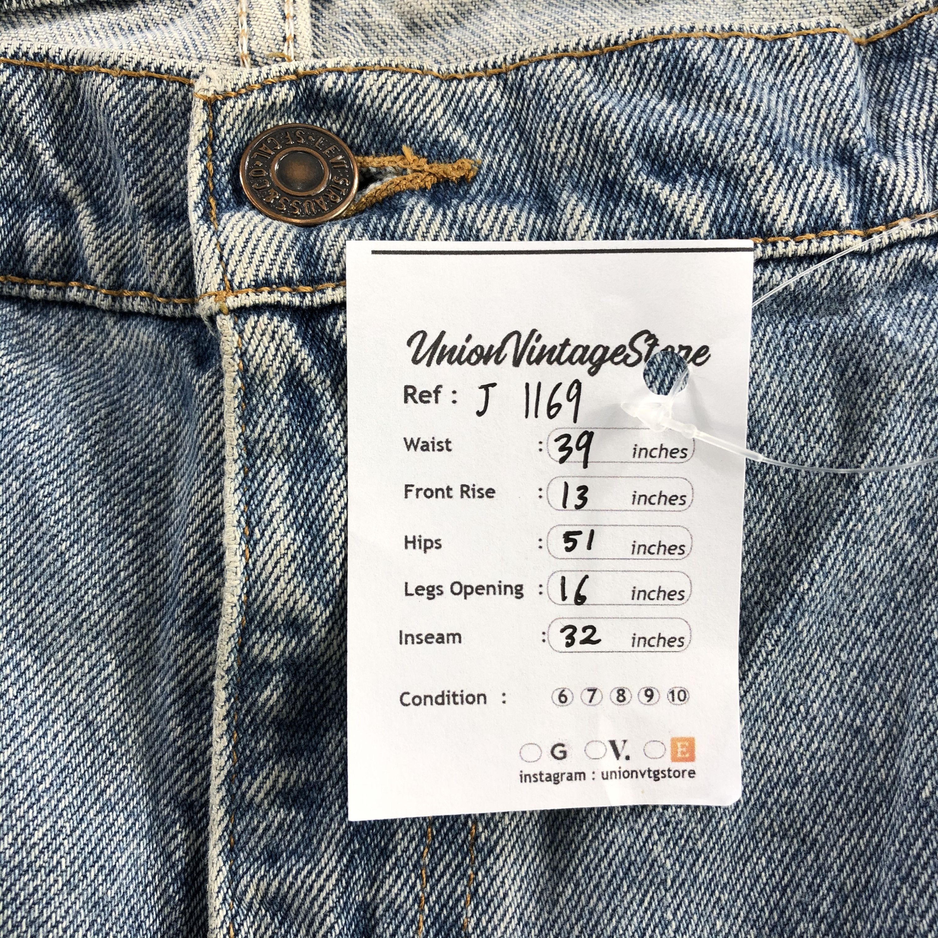 Levi's Light Wash Vintage 90s Levis 560 Jeans-J1169 Size US 39 - 11 Thumbnail