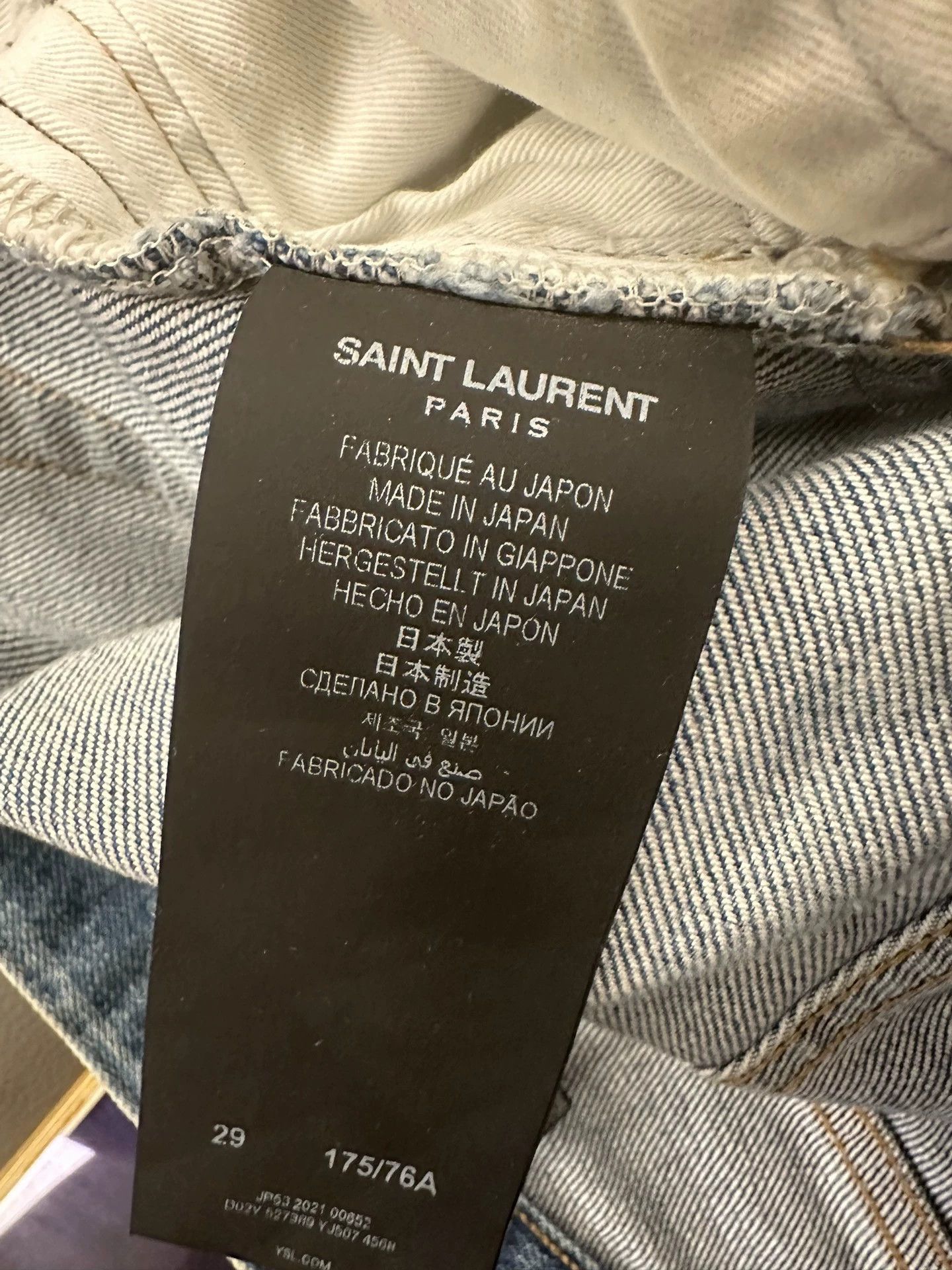 Saint Laurent Paris Saint Laurent Paris Classic light blue jeans Size US 29 - 1 Thumbnail