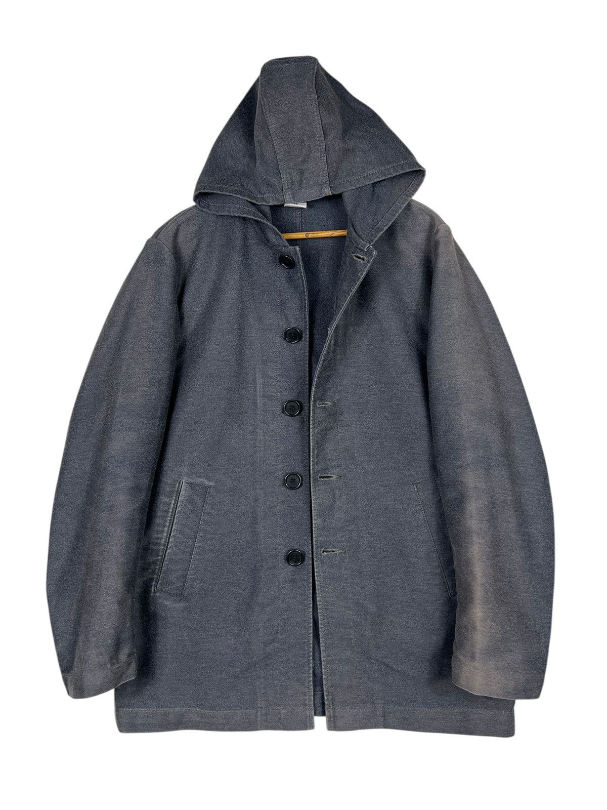 Vetra Vintage Vetra Moleskin Hoodie Jacket Made In France Size US L / EU 52-54 / 3 - 5 Thumbnail