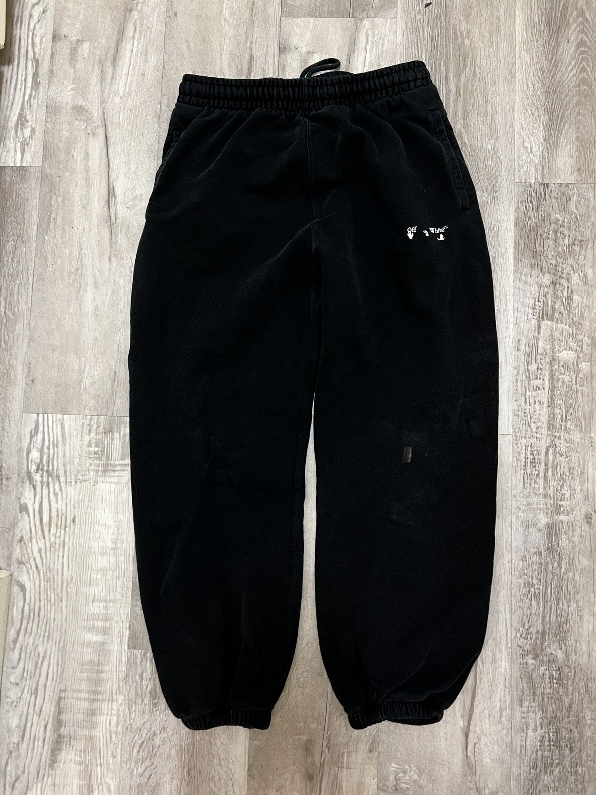 image of Off White Womens Sweatpants XL in Black (Size 30)