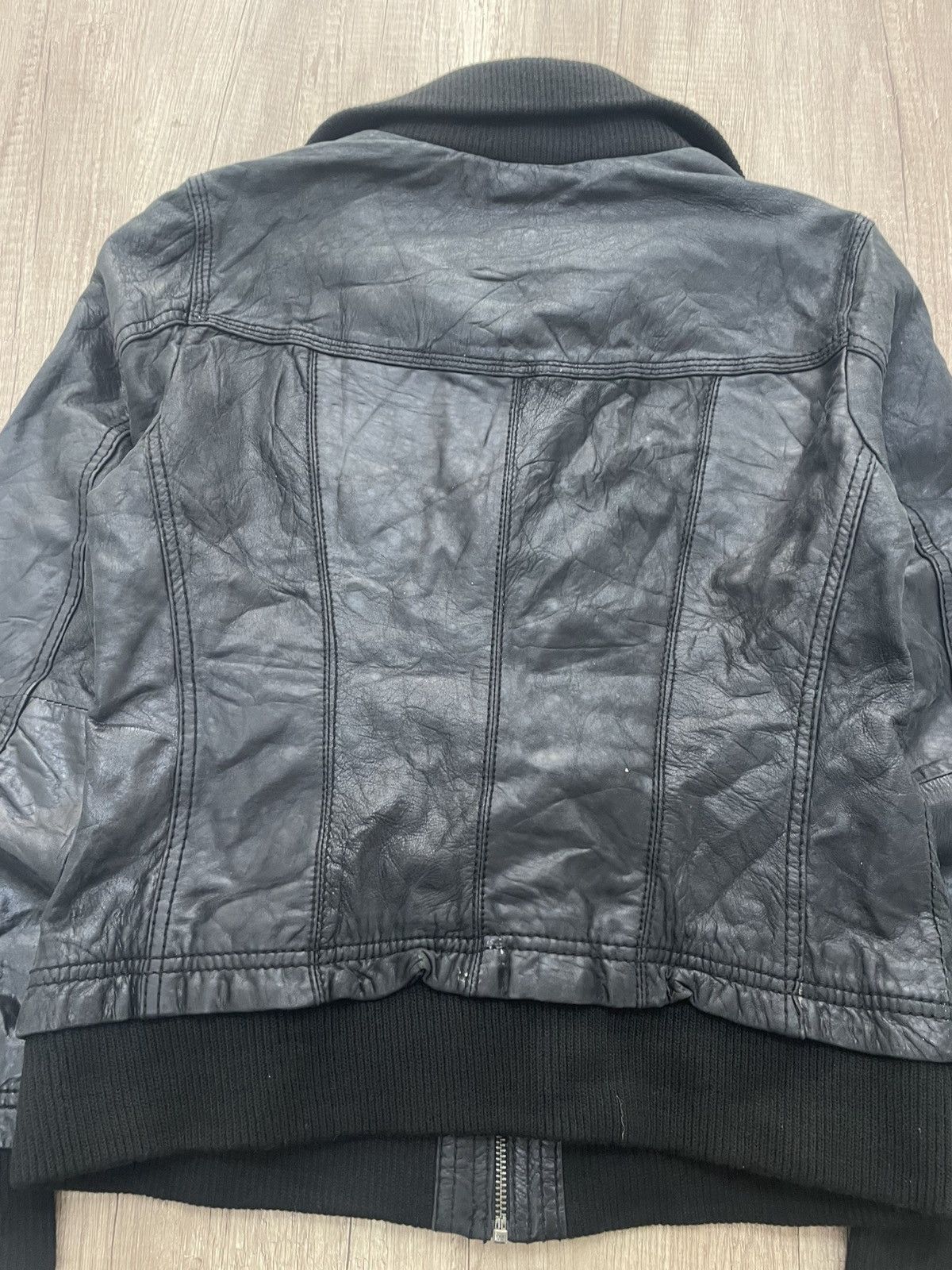 14th Addiction Rare leather bomber jacket 14th addiction style multipocket Size US M / EU 48-50 / 2 - 13 Thumbnail