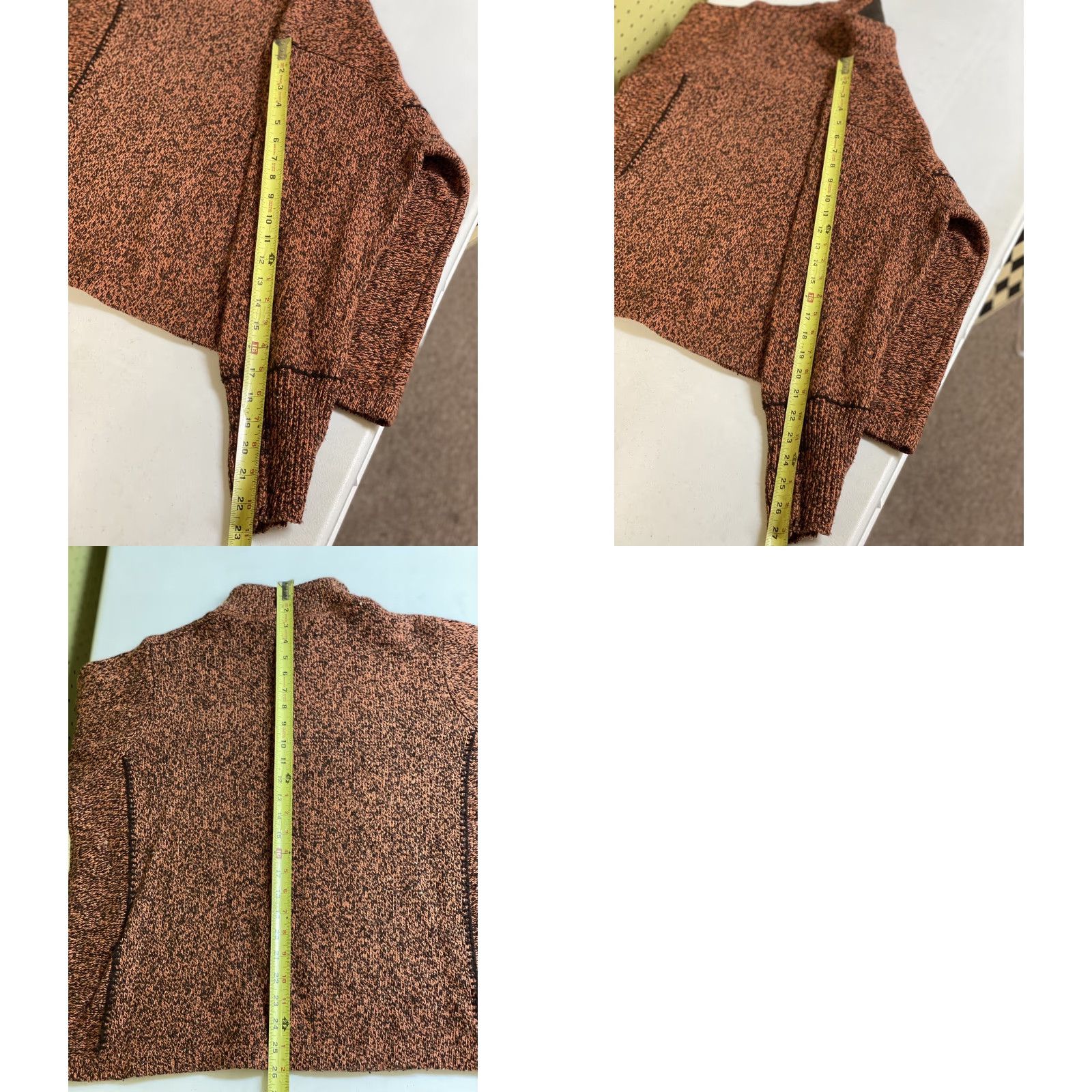 Vintage VINTAGE Woolrich Sweater 1/4 Zip XL Women Red Pullover Wool Heather Amberglow 15% Wool Ladies Size XL / US 12-14 / IT 48-50 - 8 Thumbnail