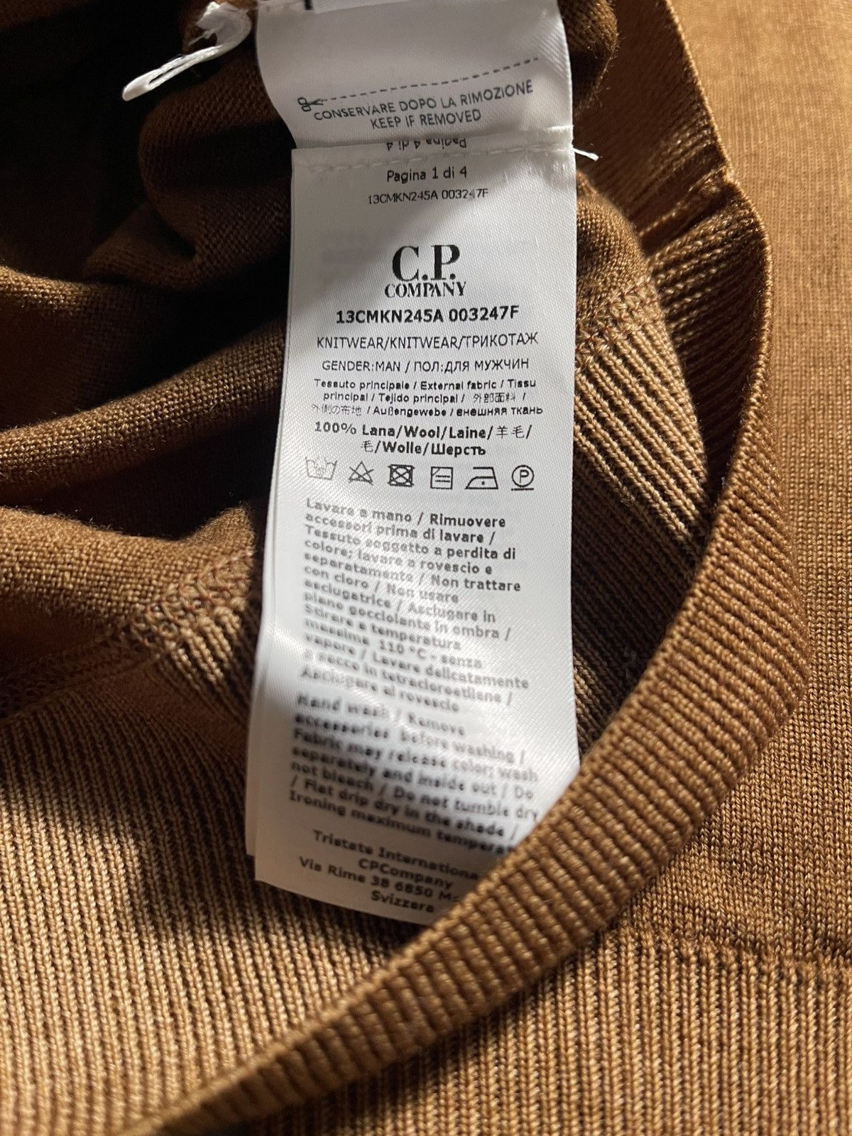 C.P. Company C.P. Company Knit Sweater Wool Medium Size US M / EU 48-50 / 2 - 10 Thumbnail
