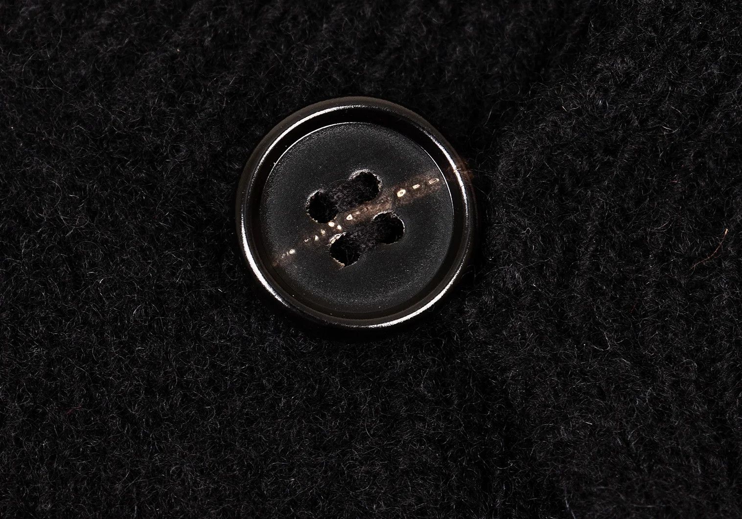 Maison Margiela Wool Button Neck Pullover Knit Sweater Black Size S Size US S / EU 44-46 / 1 - 5 Thumbnail