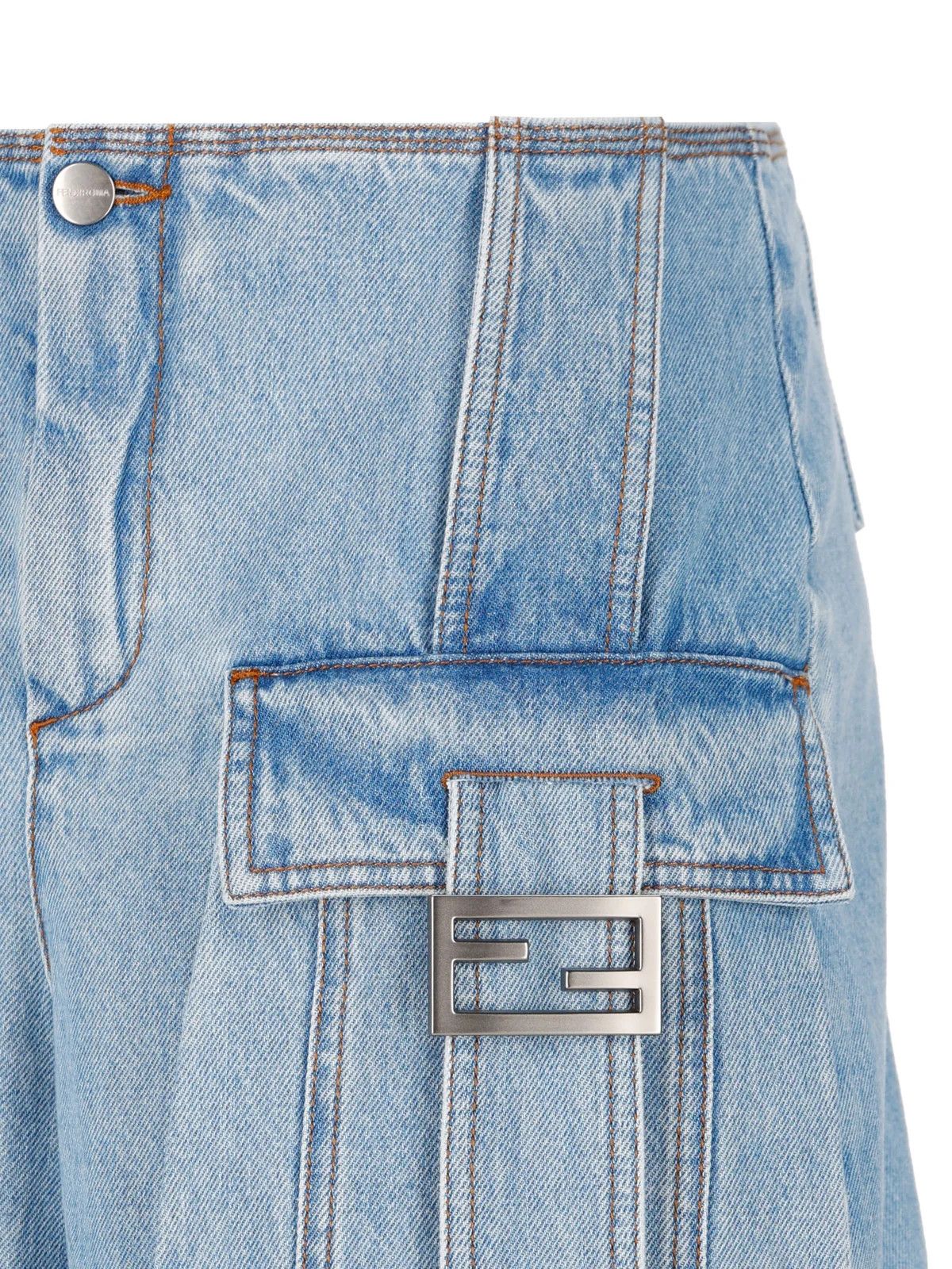 Fendi o1loc1c0824 Shorts in Blue Size 27" / US 4 / IT 40 - 3 Thumbnail