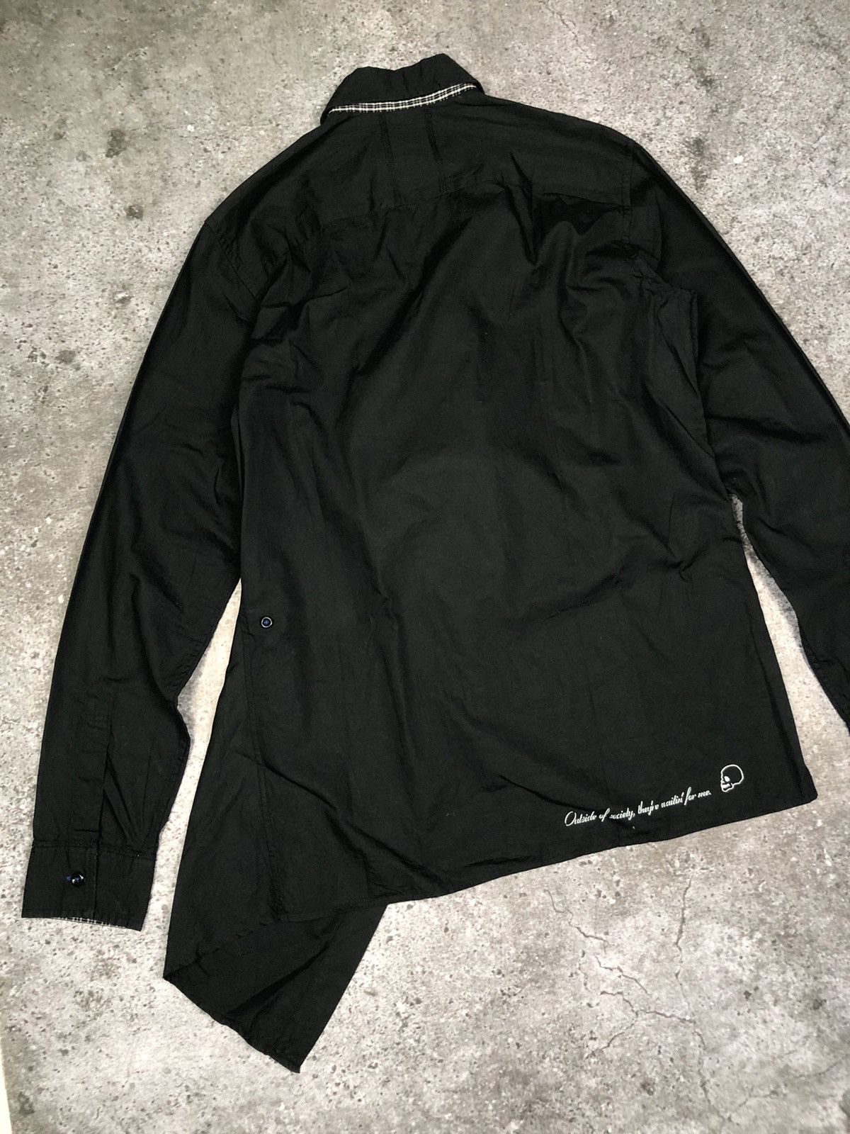 PPFM Asymmetric Black Shirt