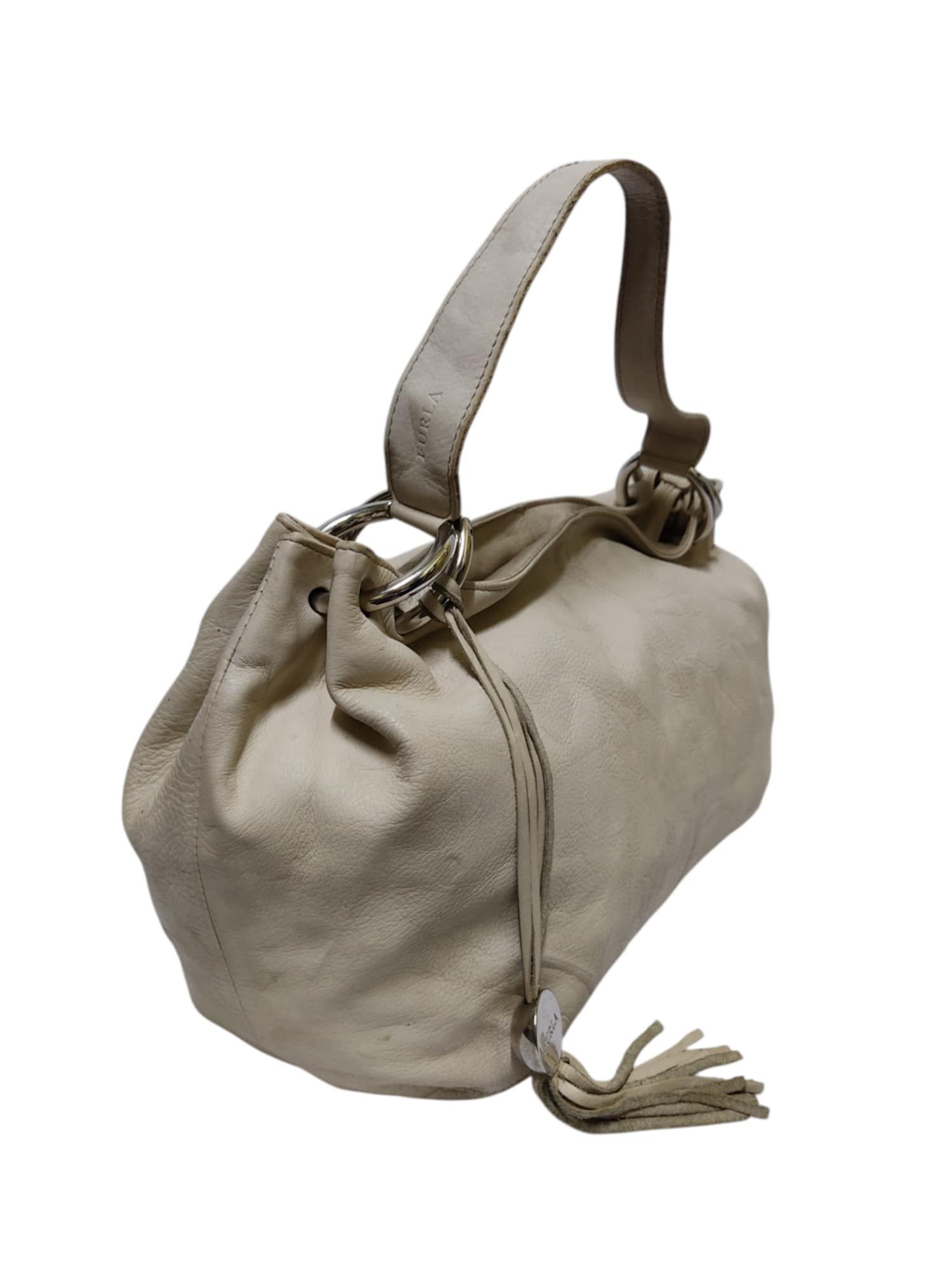 Furla FURLA WHITE LEATHER SHOULDER BAG Size ONE SIZE - 10 Thumbnail