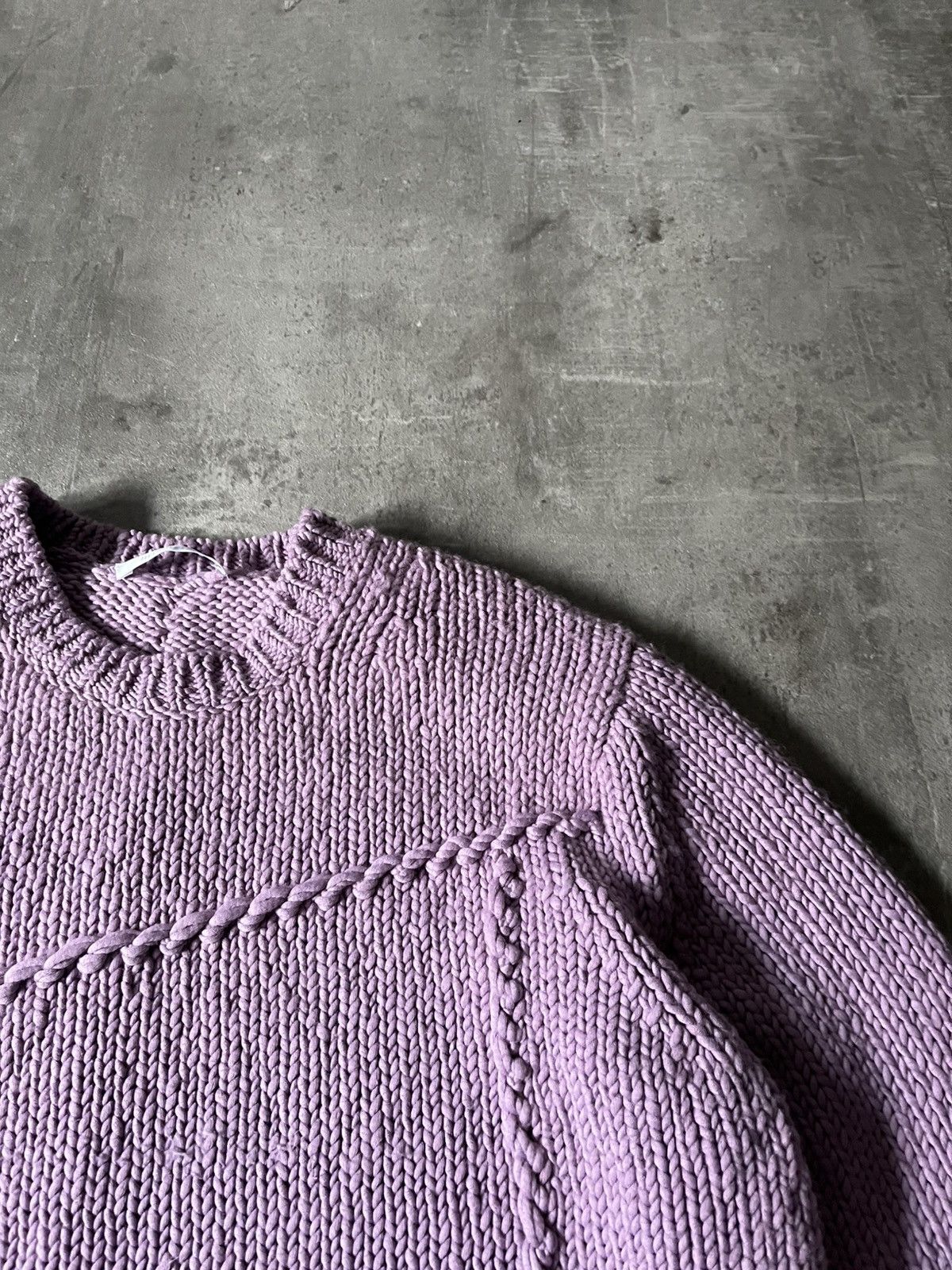 Helmut Lang Helmut Lang seamed knitted sweater pink purple rare Size US S / EU 44-46 / 1 - 4 Thumbnail