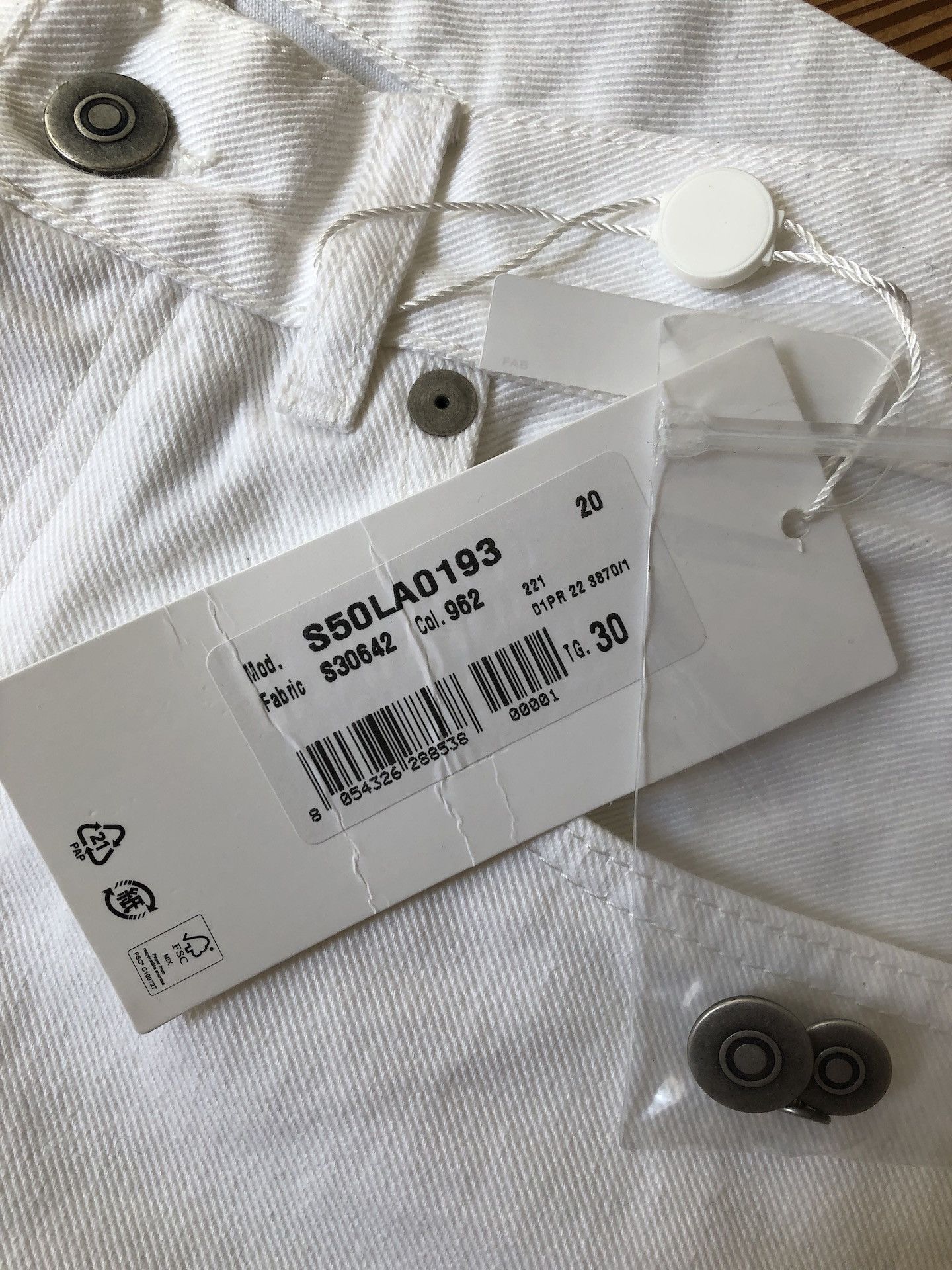 Maison Margiela Maison Margiela Straight Cut Denim Jeans White Size US 30 / EU 46 - 4 Thumbnail
