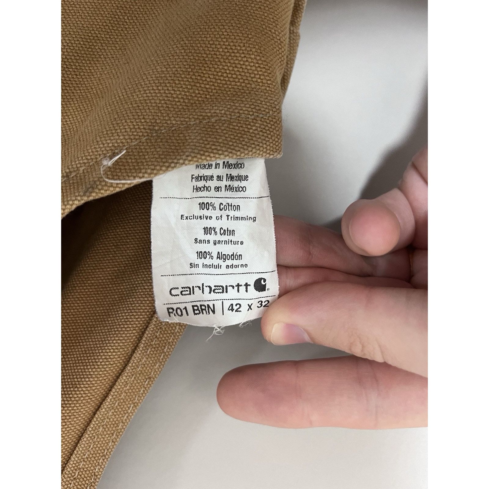 Carhartt Carhartt Men’s Double Knee Duck Canvas Bib Overalls 42x32 Size US 42 / EU 58 - 10 Thumbnail