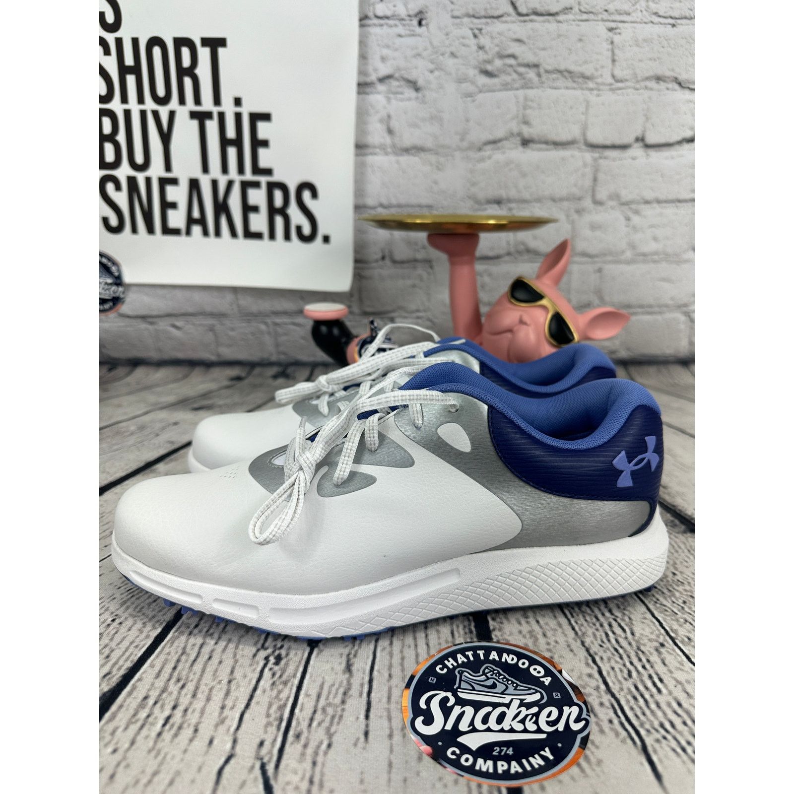 Under Armour Under Armour Golf Cleats Shoes Women 10 Charged Breathe Blue Size US 10 / IT 40 - 3 Thumbnail