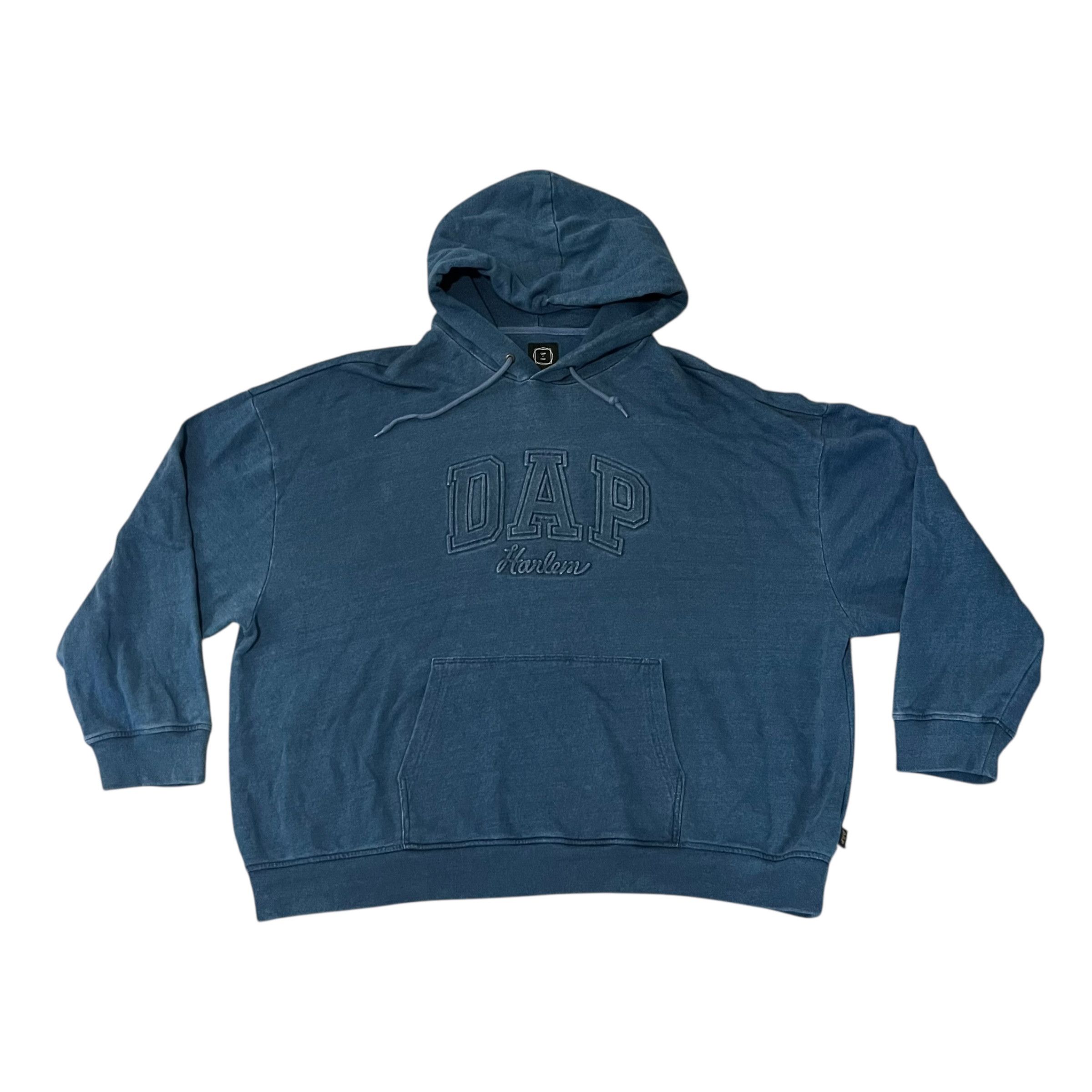 Dapper Dan × Gap GAP x Dapper Dan Denim Blue Embossed Hoodie Size US XXL / EU 58 / 5 - 1 Thumbnail