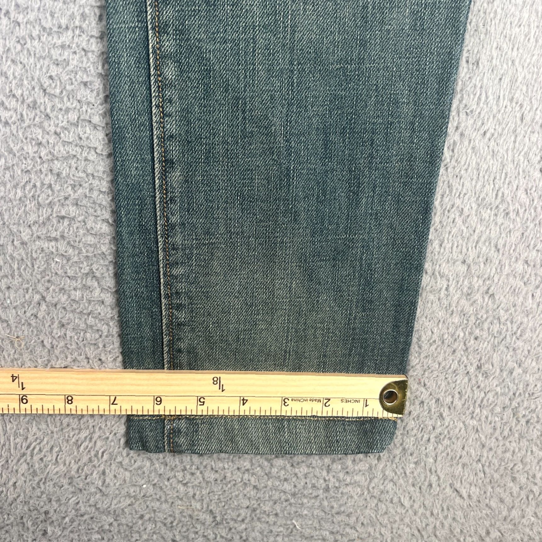 Vintage LACROSSE Jeans Mens 34x28 Straight Leg Denim 5-Pocket Blue USA Size US 34 / EU 50 - 2 Thumbnail