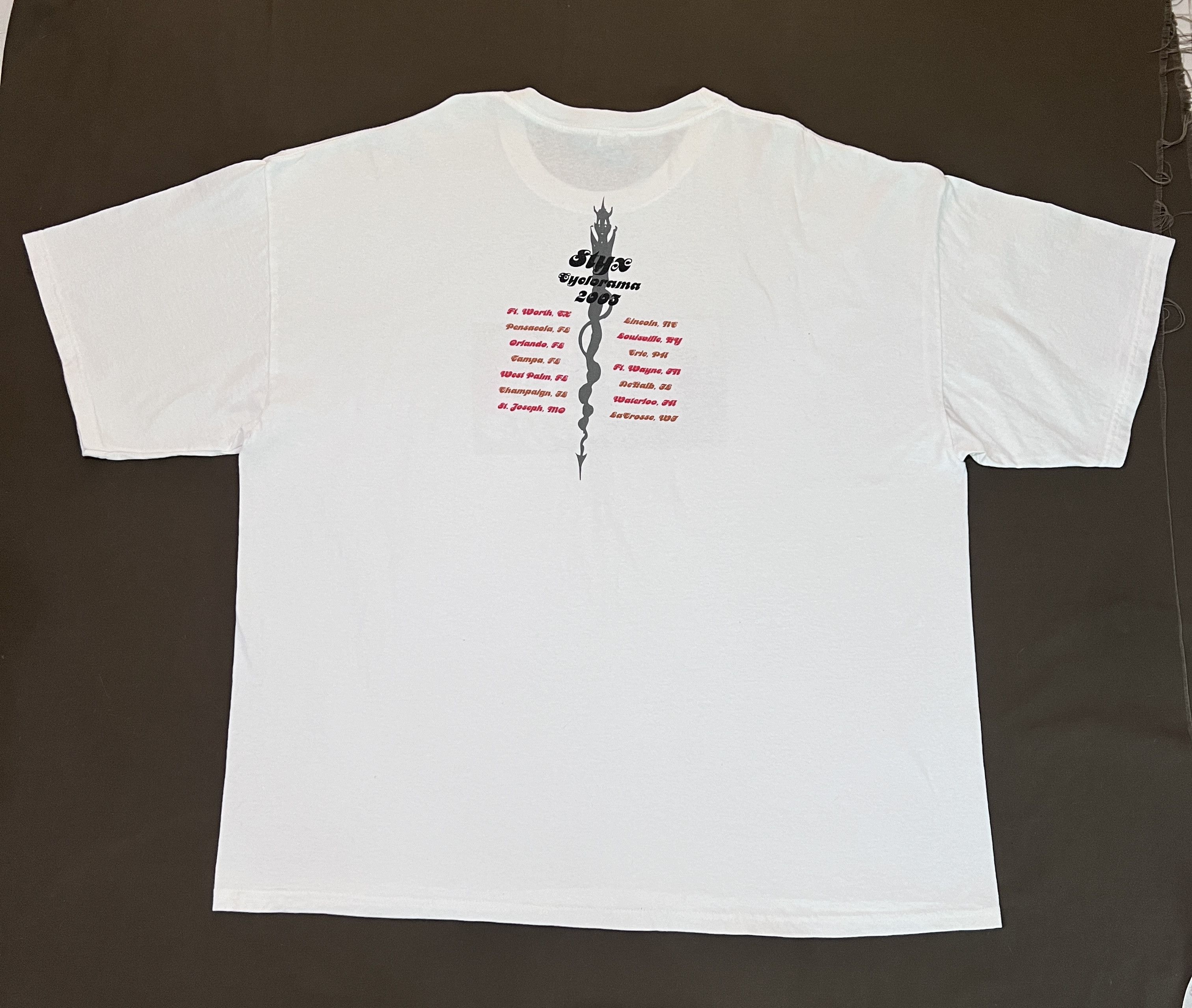 Band Tees × Vintage Vintage Y2K 2003 Styx Tour Promo Tee 4XL Oversized Size US XXL / EU 58 / 5 - 5 Thumbnail
