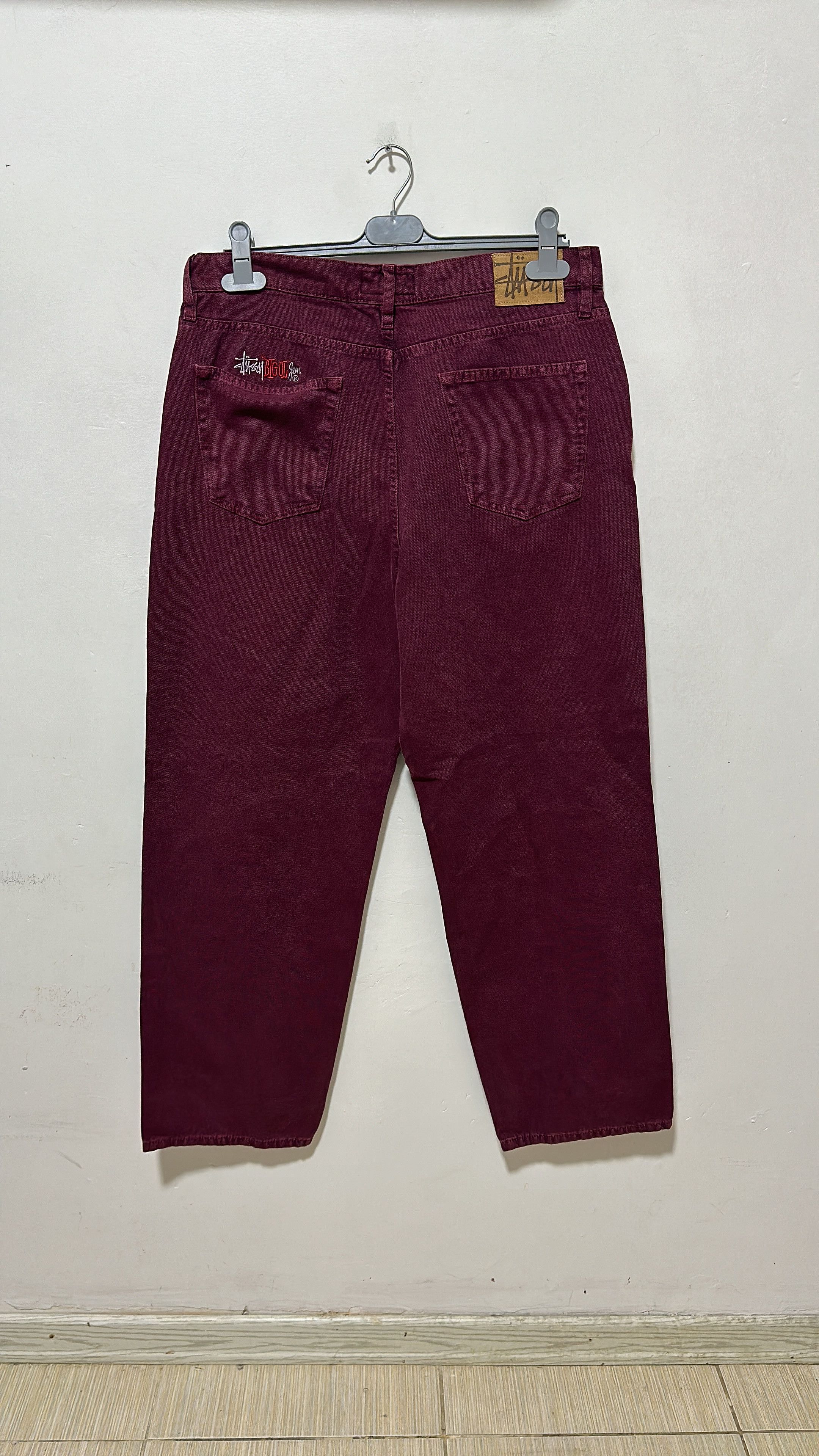 Stussy Stussy Big Ol Jean Wine Size 34 Size US 34 / EU 50 - 1 Thumbnail