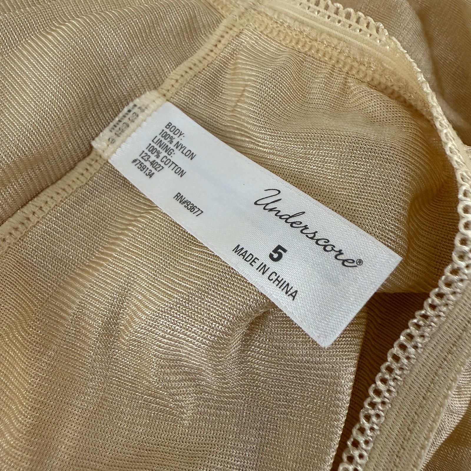 Vintage Vintage Underscore Sheer Nylon Panty Mushroom Gusset #759134 Size ONE SIZE - 2 Thumbnail