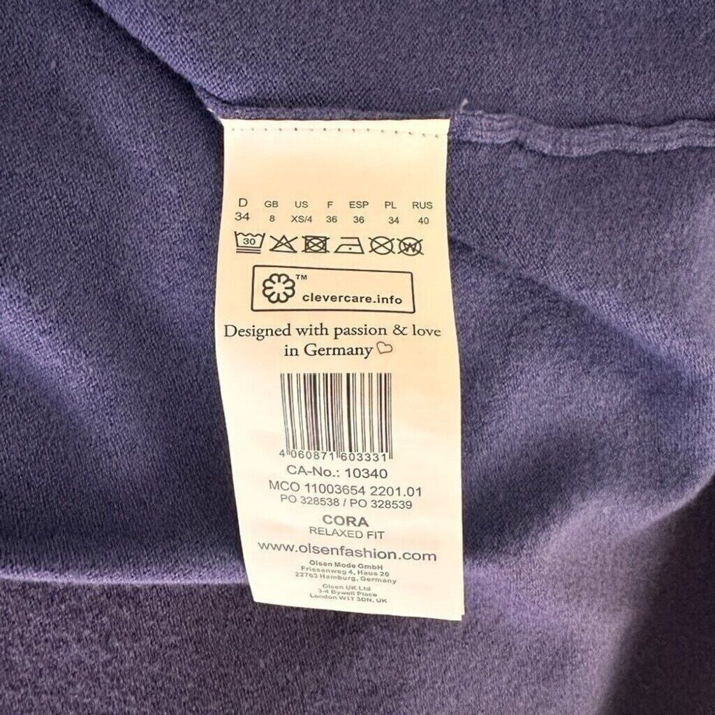 Other Olsen Women’s Snap Button Mock Neck Sweater Size 4 XS Blue Size XS / US 0-2 / IT 36-38 - 12 Thumbnail