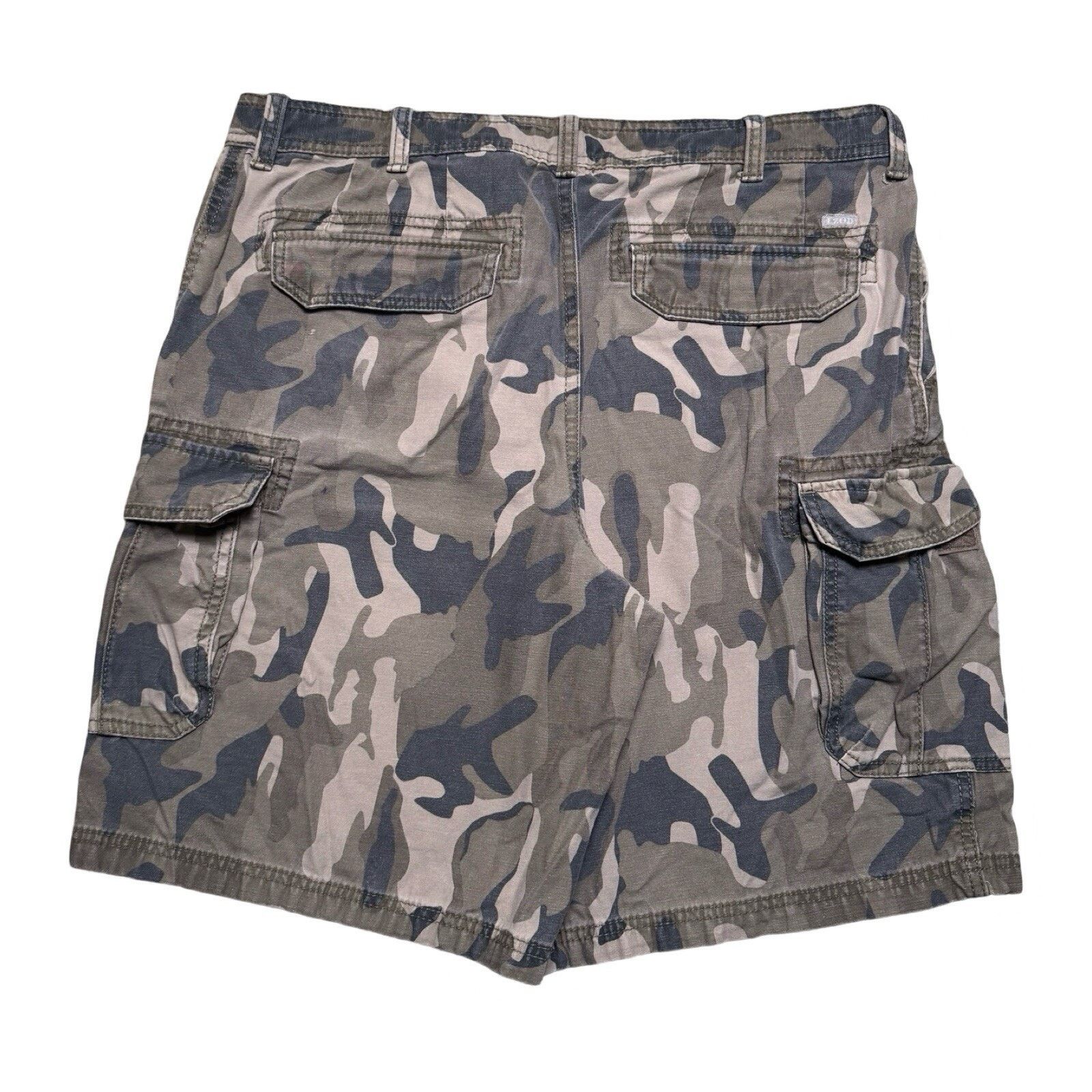 Izod Vintage Y2K Izod Brown Camo Cargo Shorts Baggy Loose 36 Size US 36 / EU 52 - 7 Thumbnail
