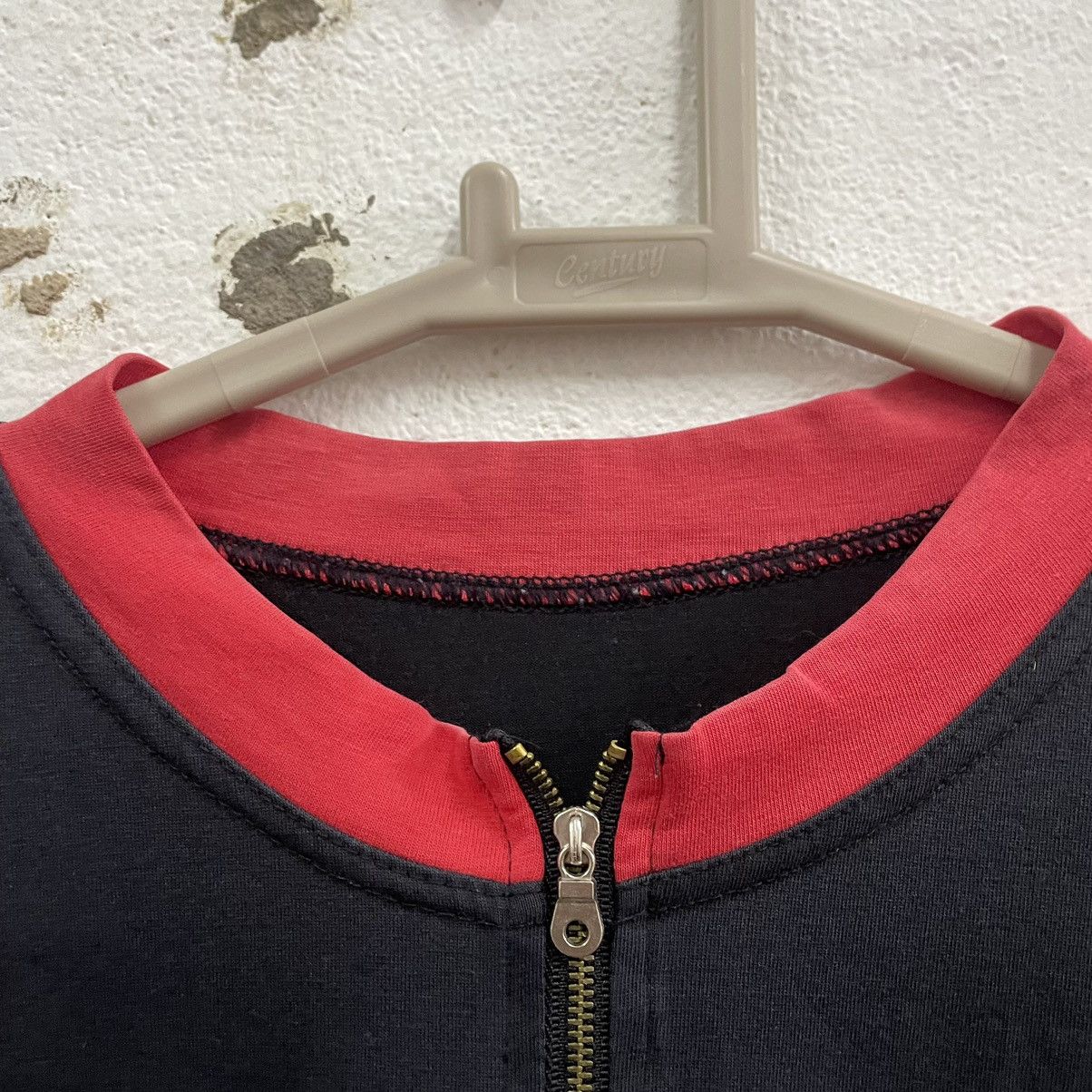 Vintage 🔥Team One Advertising Colour Block Half Zipper Sportwear Tee Size US L / EU 52-54 / 3 - 8 Thumbnail