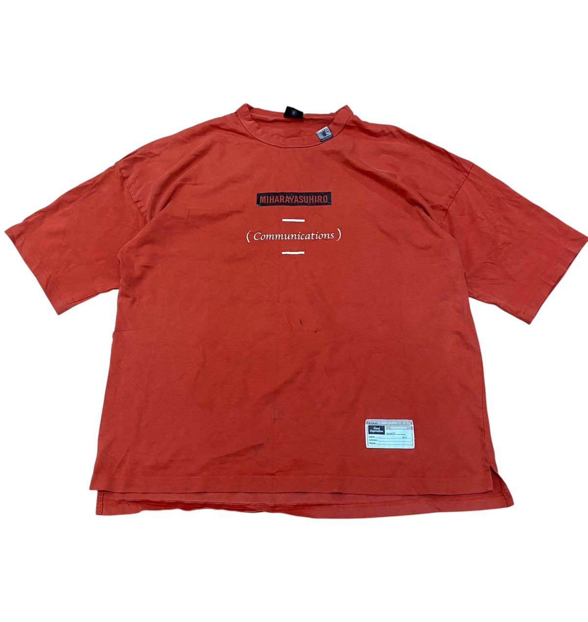 GU × Maison MIHARA YASUHIRO Miharayasuhiro x gu spell out tshirt baggy style Size US L / EU 52-54 / 3 - 1 Thumbnail