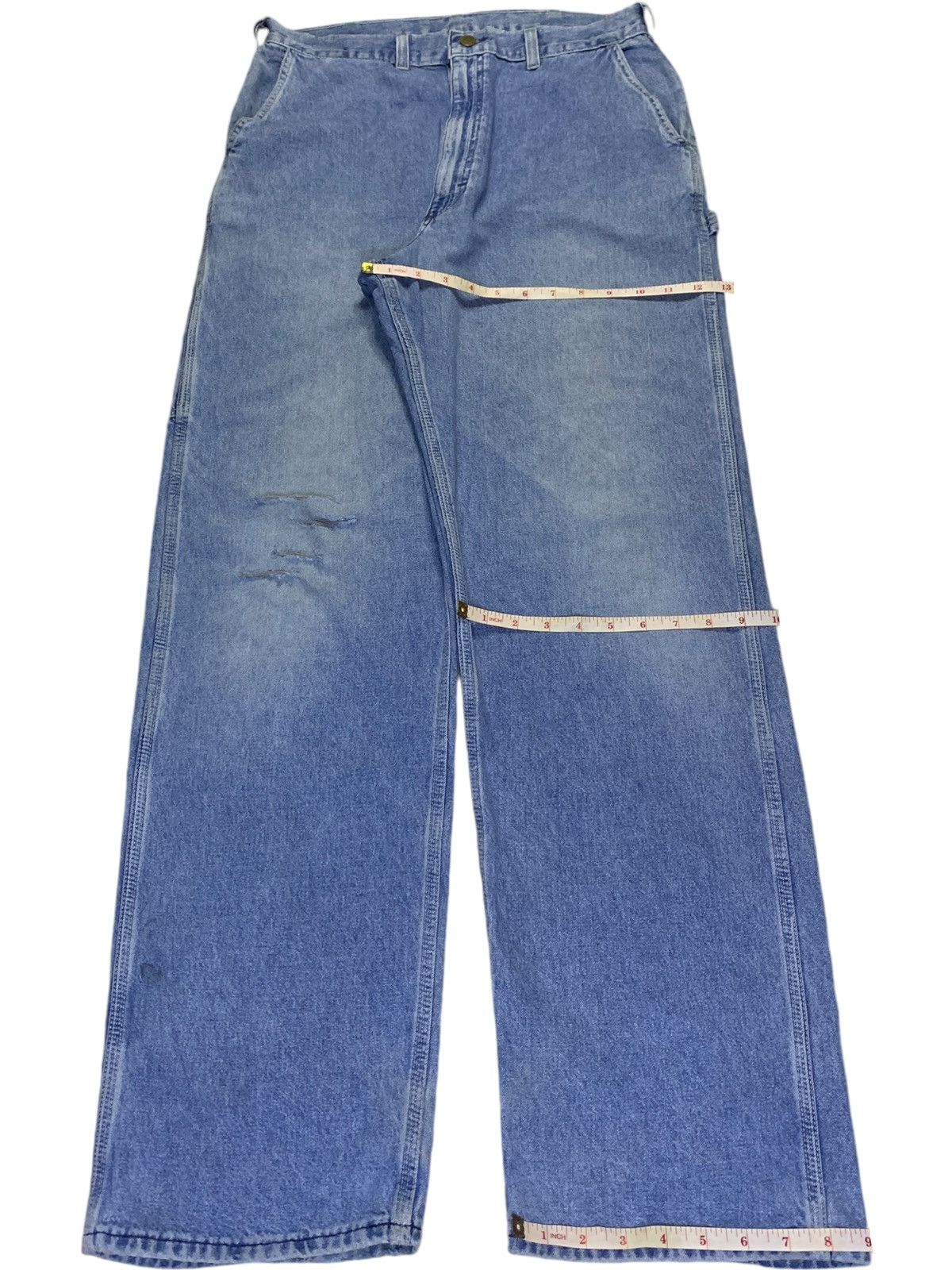 Oshkosh SALES🔥 Oshkosh Blue Wash Distress Baggy Carpenter Jeans Size US 30 / EU 46 - 13 Thumbnail