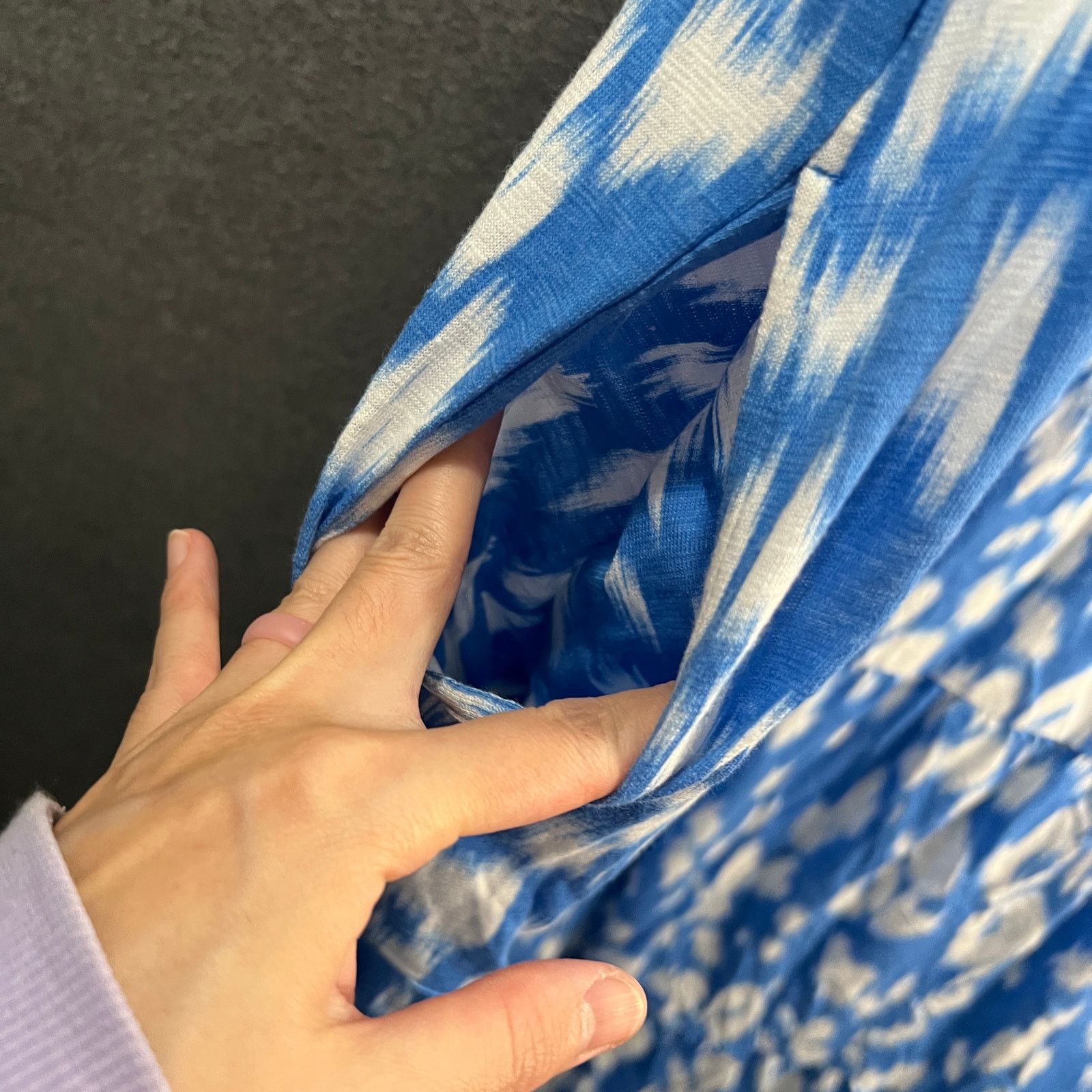 Denim & Co. Denim & Co. Beach Tall Printed Knit Linen Blend Midi Size XL / US 12-14 / IT 48-50 - 12 Thumbnail