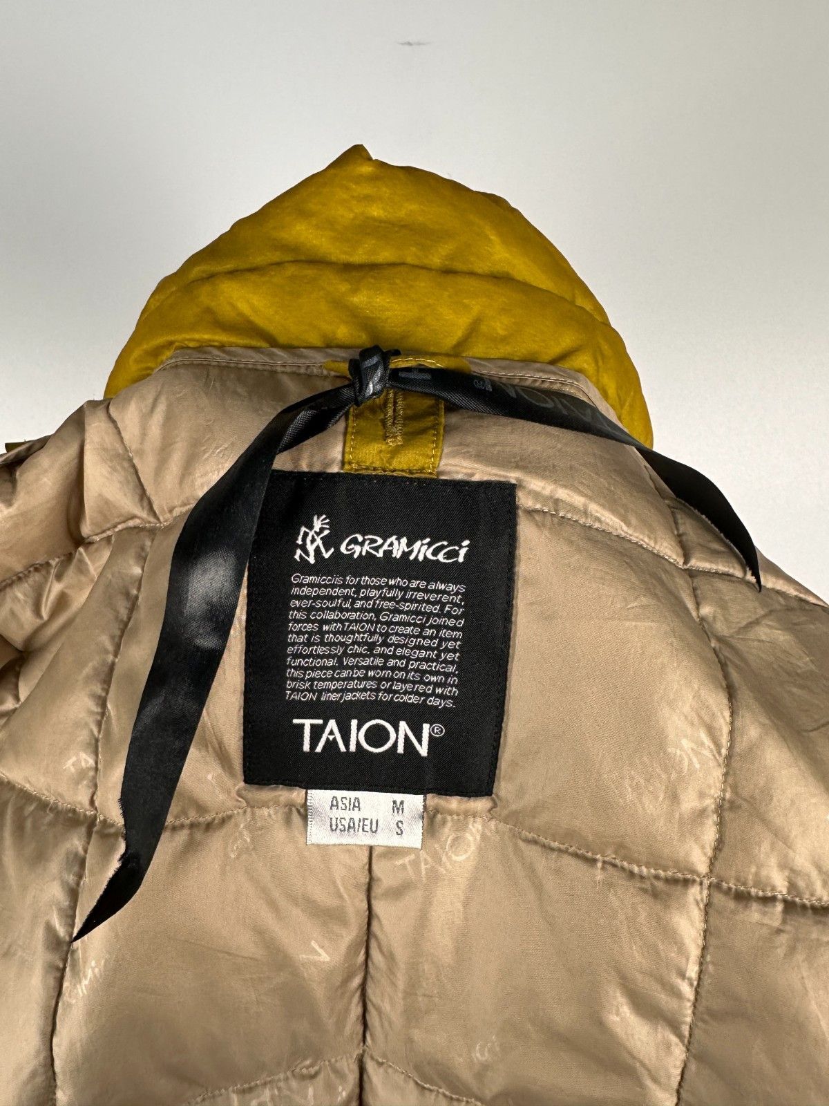 Gramicci Gramicci x Taion Inner Down Vest Yellow Garmentory Size S Size US S / EU 44-46 / 1 - 9 Thumbnail