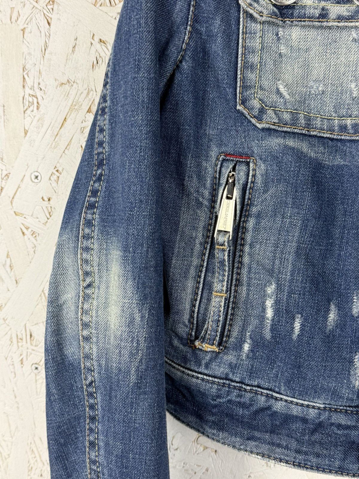 Dsquared2 00s Vintage Dsquared2 Archive Denim Jacket Blue Size ~M Size M / US 6-8 / IT 42-44 - 5 Thumbnail