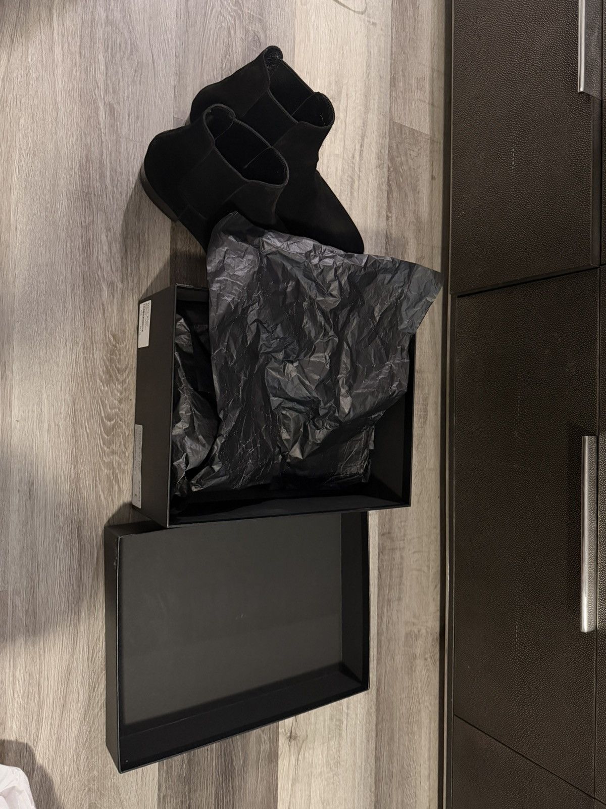 Saint Laurent Paris Saint Laurent Wyatt Black Chelsea Boots Size US 12 / EU 45 - 8 Thumbnail