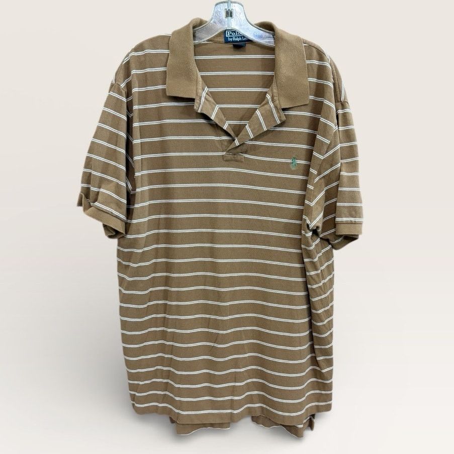 Ralph Lauren Polo Ralph Lauren Mens Brown Stripe Green Pony Logo Size XXL Size US XXL / EU 58 / 5 - 1 Thumbnail