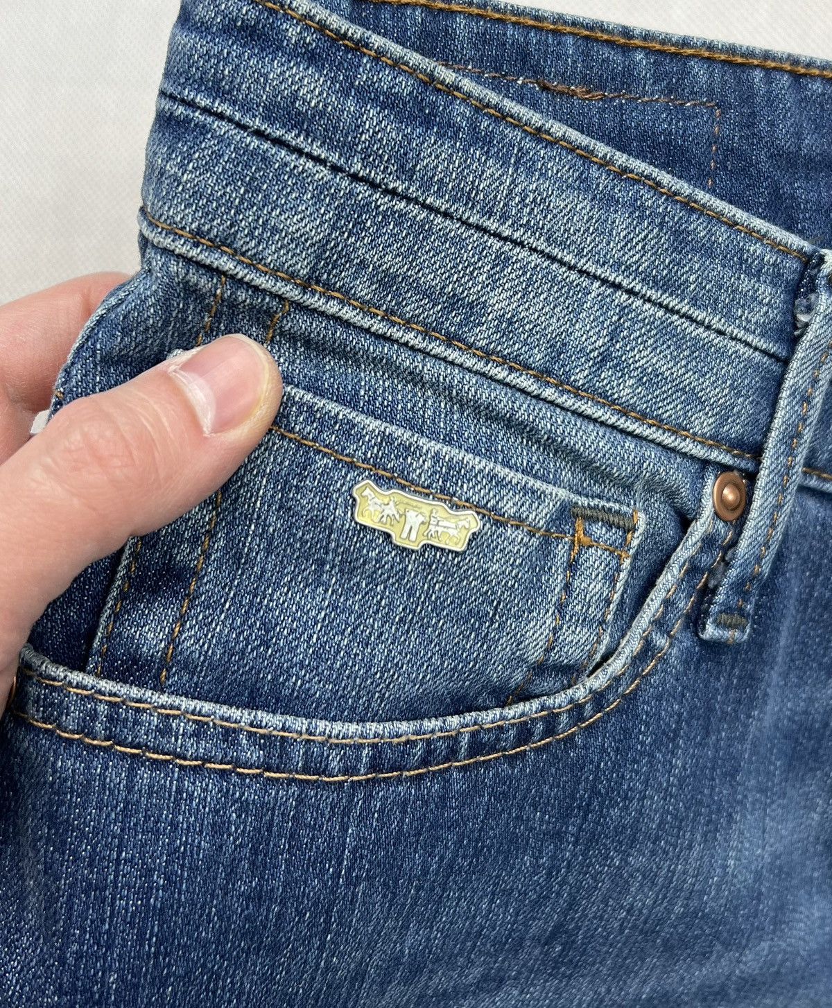 Levi's × Vintage Skirt Levi’s Avant Garde Vintage Y2K Denim Jeans Size M / US 6-8 / IT 42-44 - 4 Thumbnail