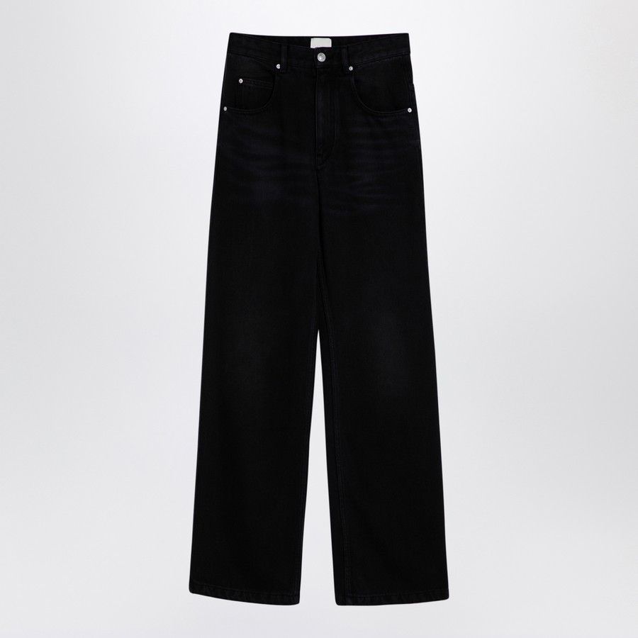 Isabel Marant o1d2blof0824 Cotton-blend Trousers in Black Size 27" / US 4 / IT 40 - 1 Thumbnail