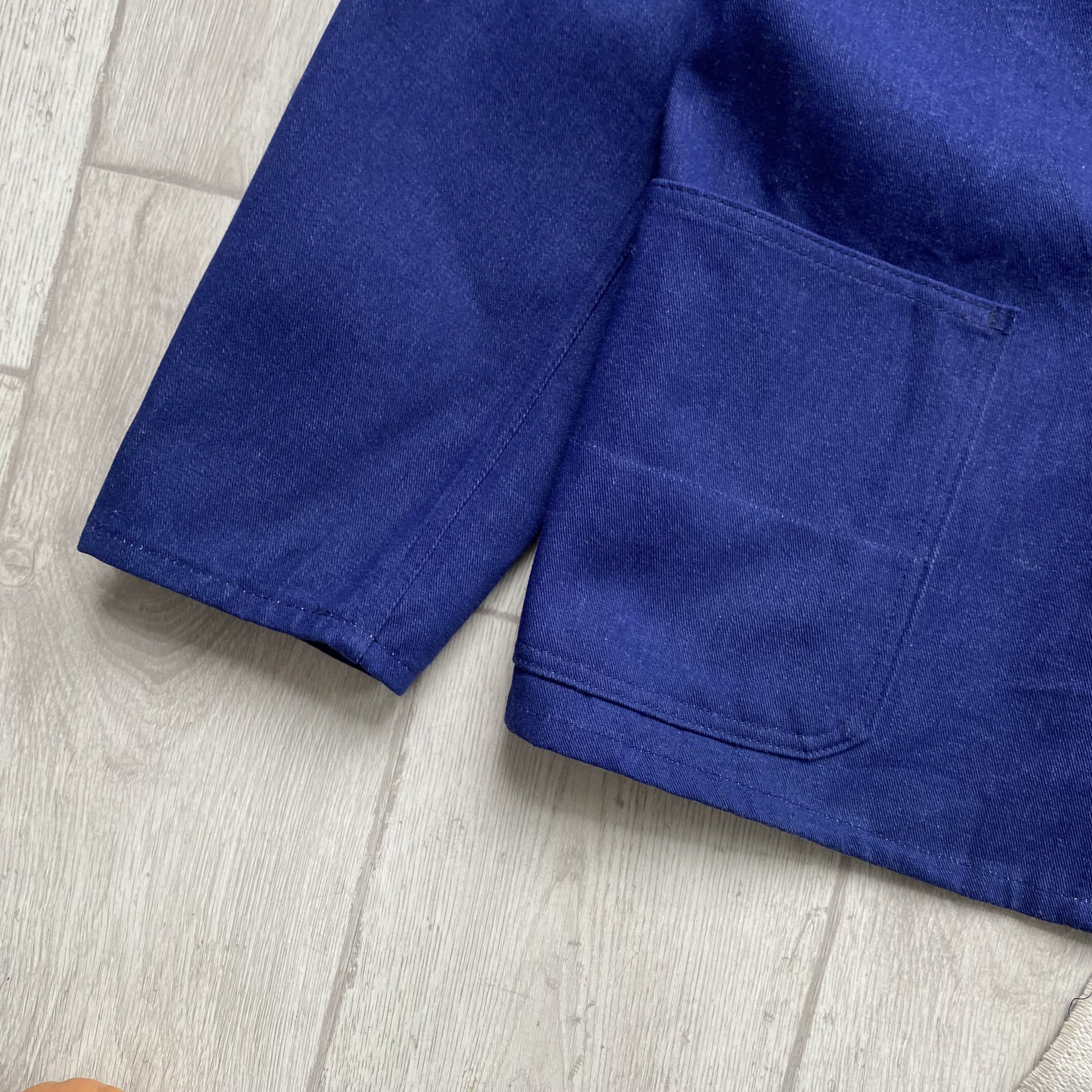 Le Laboureur Vintage 70-80 Heavy Denim Sanfor French Chore jacket Size US M / EU 48-50 / 2 - 6 Thumbnail