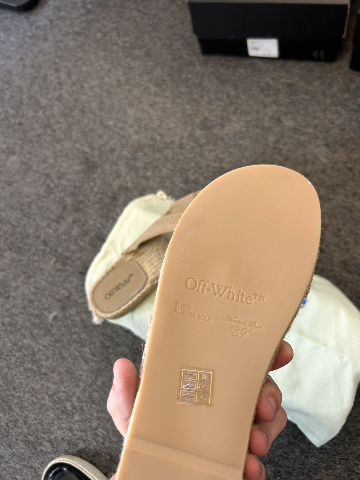 Off-White Off-White Bookish Criss Cross Slides Size US 9 / IT 39 - 5 Thumbnail