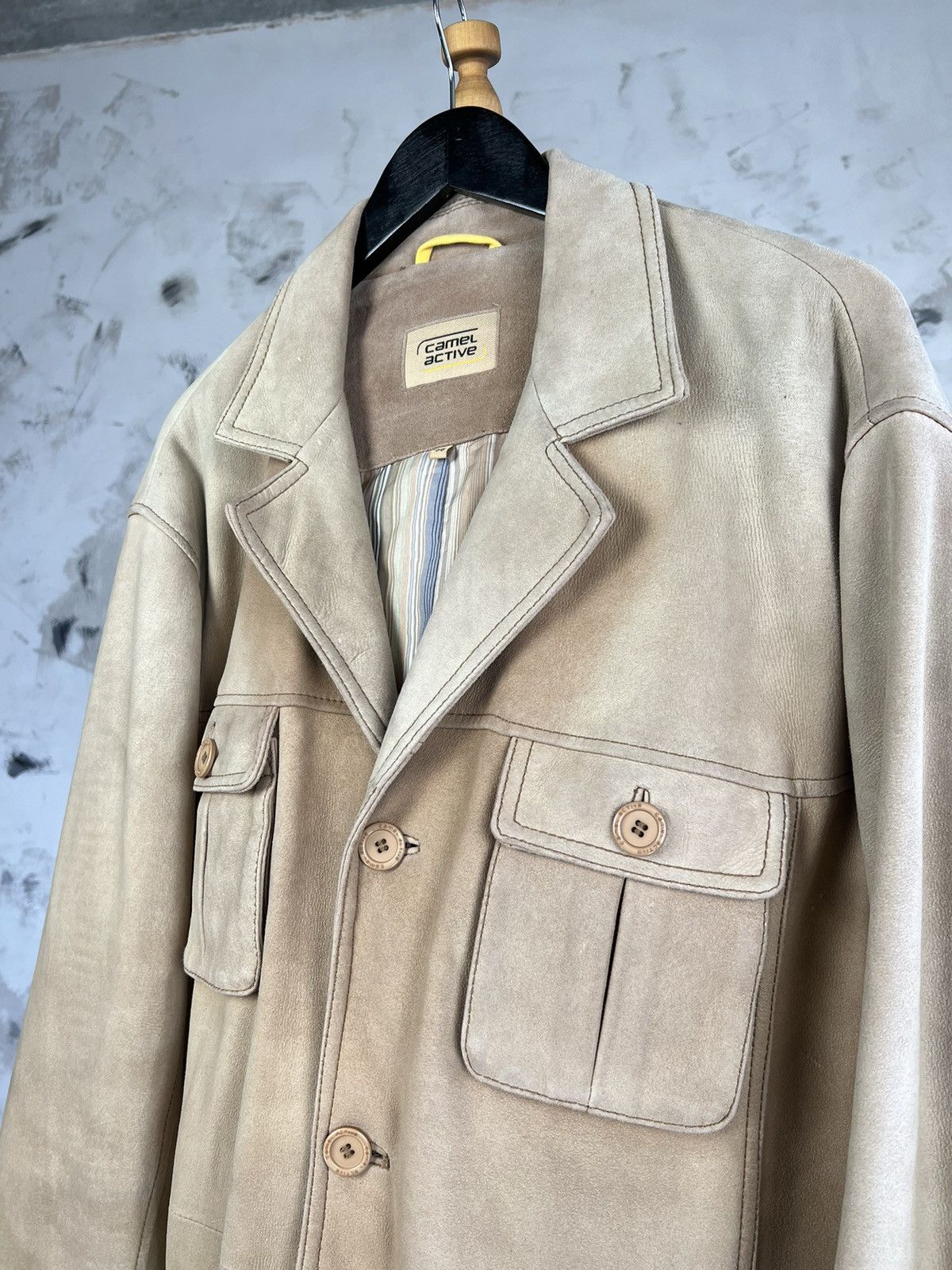 Camel Vintage Camel Active Leather Jacket Size XL - XXL 56 Size US XL / EU 56 / 4 - 4 Thumbnail