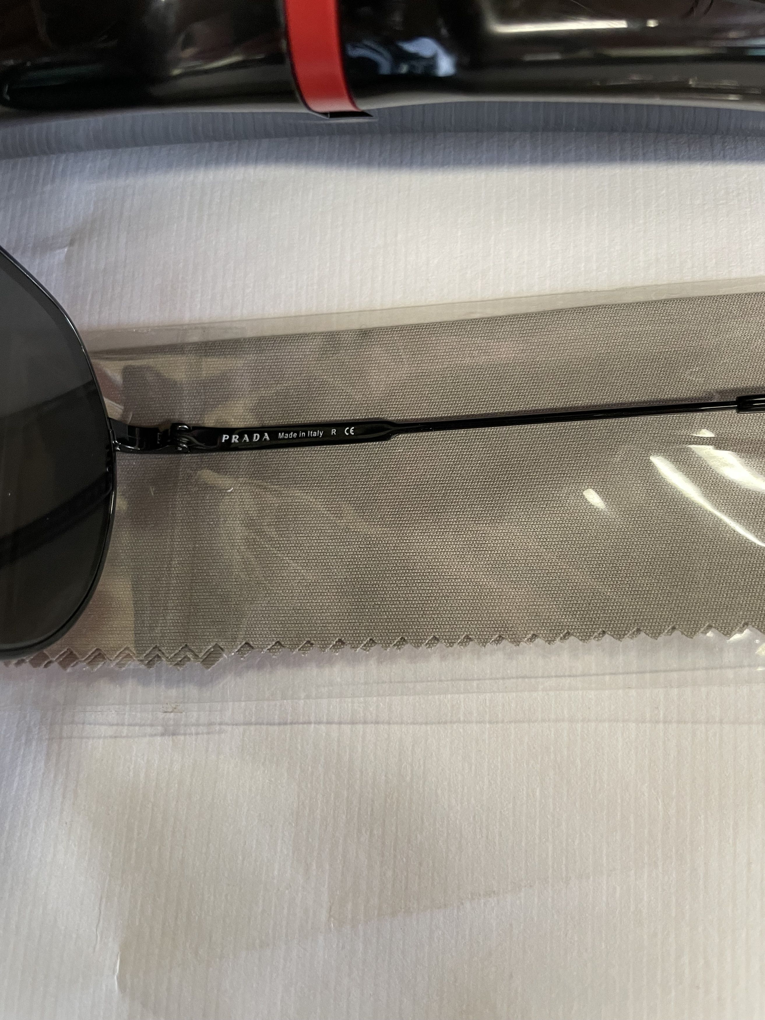 Prada Prada SPR 55U 1AB-5S0 Black/Dark Gray Lens Sunglasses Size ONE SIZE - 10 Thumbnail